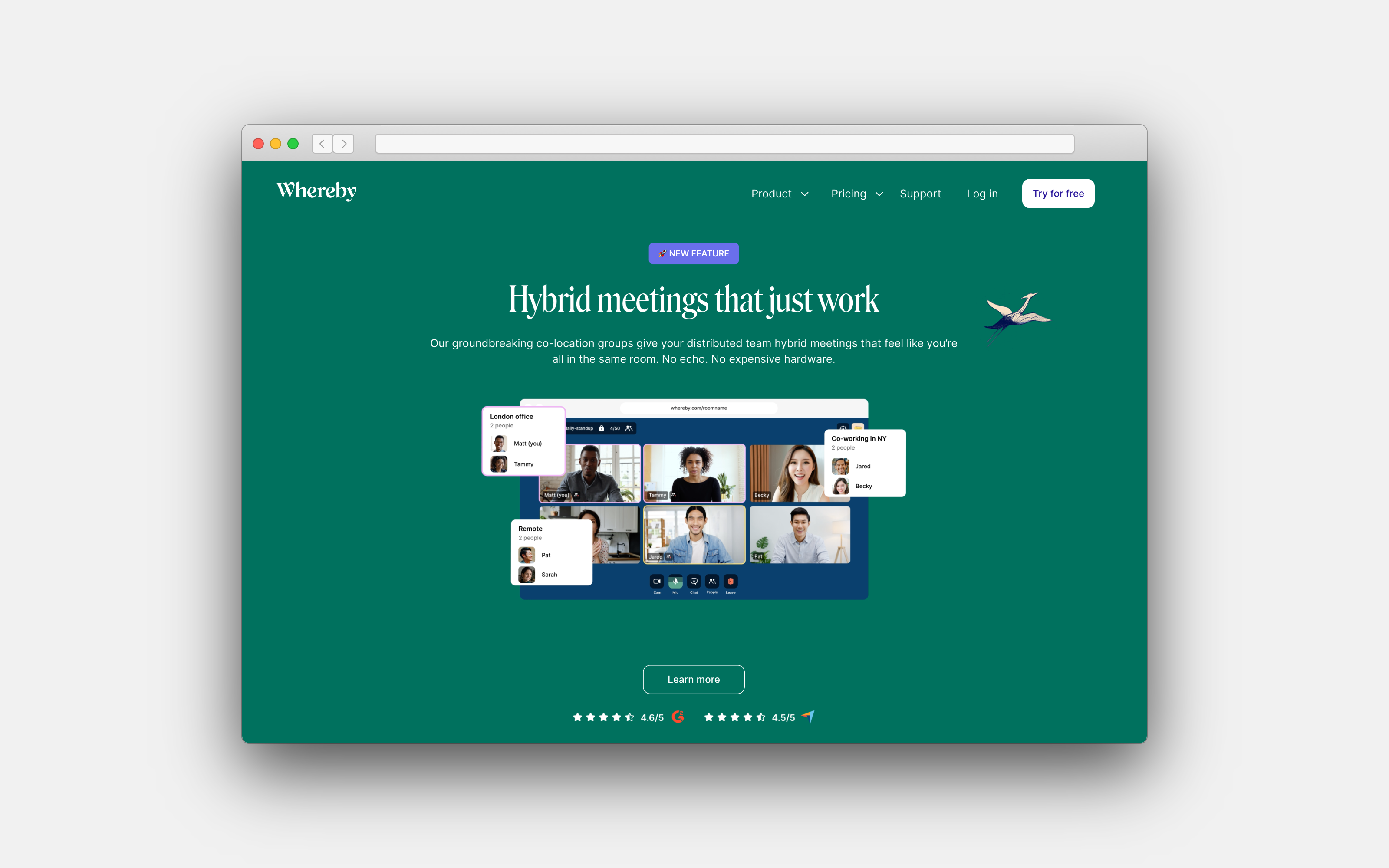 [WhereBy](https://whereby.com/) for nicely designed video calls