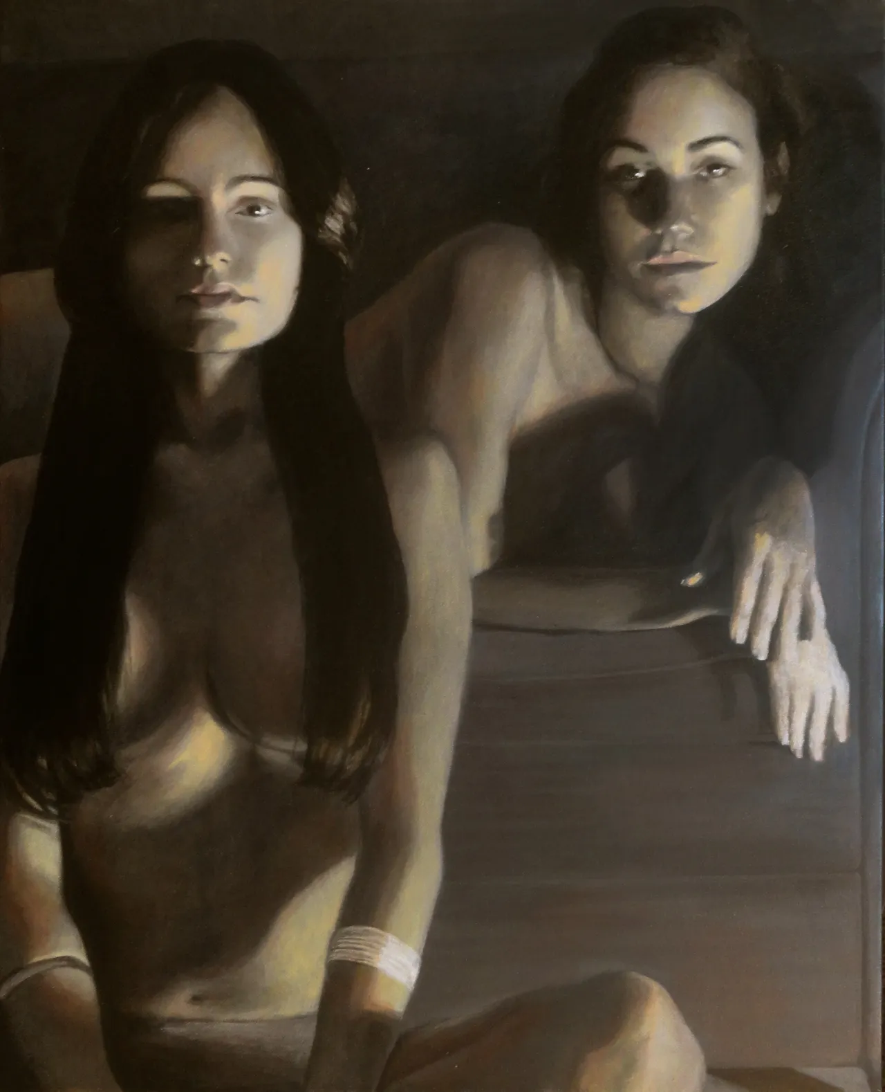 Paula Saneaux - Los minutos - Acrylic on canvas - 30x24 in - 2017