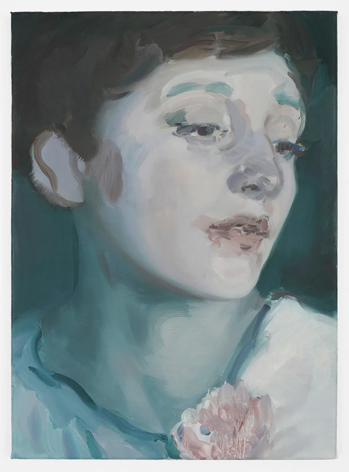 Kaye Donachie Silent As Glass, 2018 oil on linen 55 x 40 cm © Kaye Donachie, courtesy Maureen Paley, London