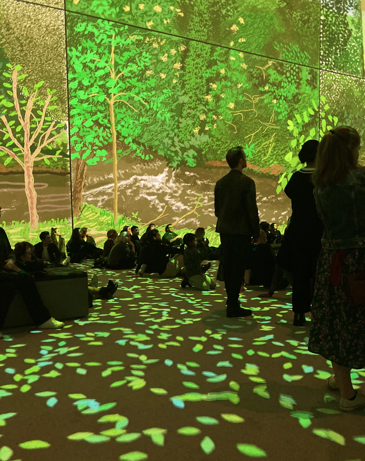David Hockney: Bigger & Closer (not smaller and further away) installation at Lightroom © Justin Sutcliffe 2023