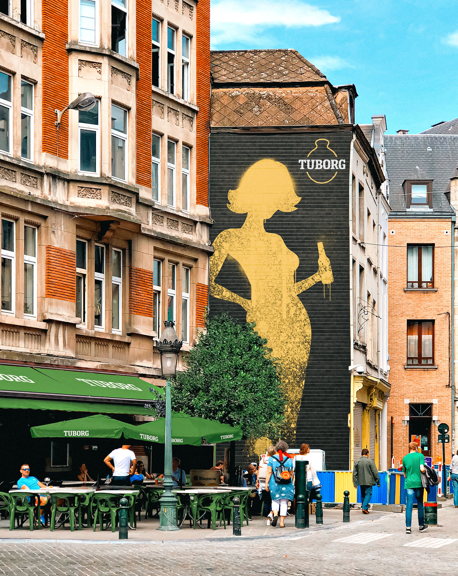 The new Tuborg identity has already started rolling out into the real world