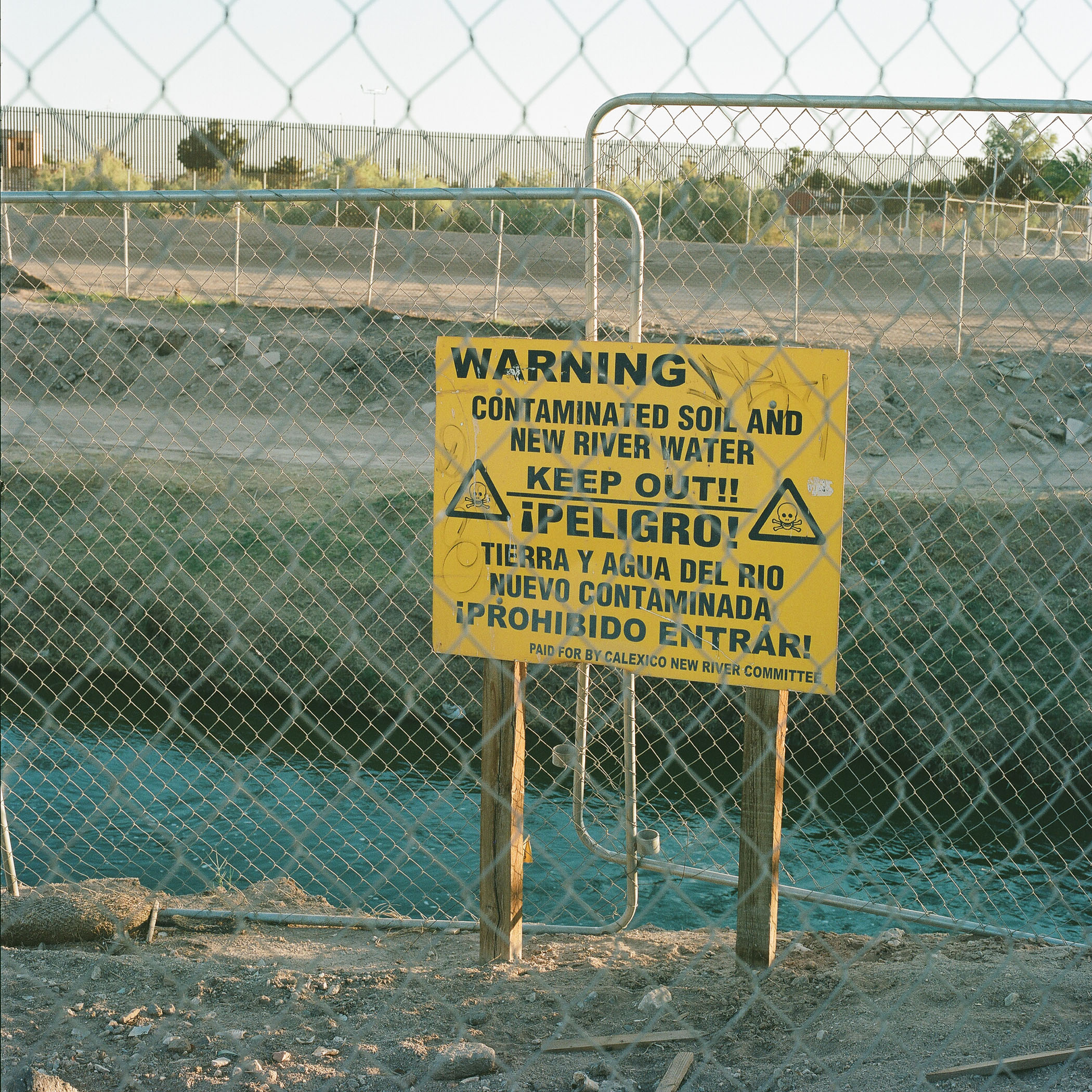 New River entry to Calixico, Ca., from Mexicali, Mexico © Debbie Bentley