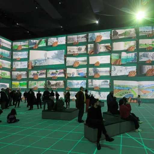 David Hockney: Bigger & Closer (not smaller & further away) Photo by Justin Sutcliffe © 2023