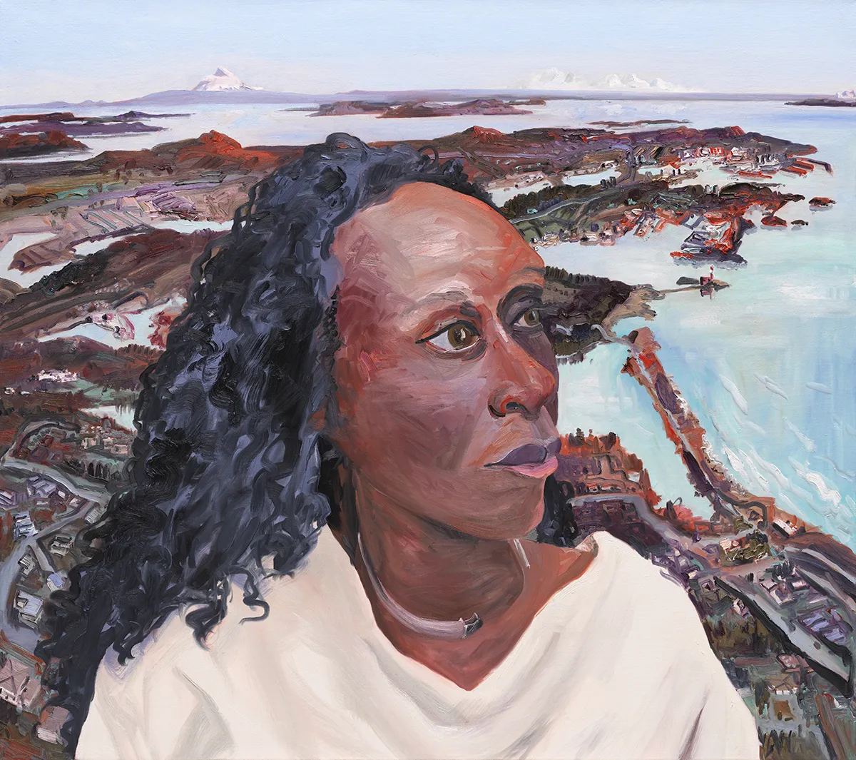 Esi Edugyan, Victoria, 2018, oil on linen, 48 x 54 in.