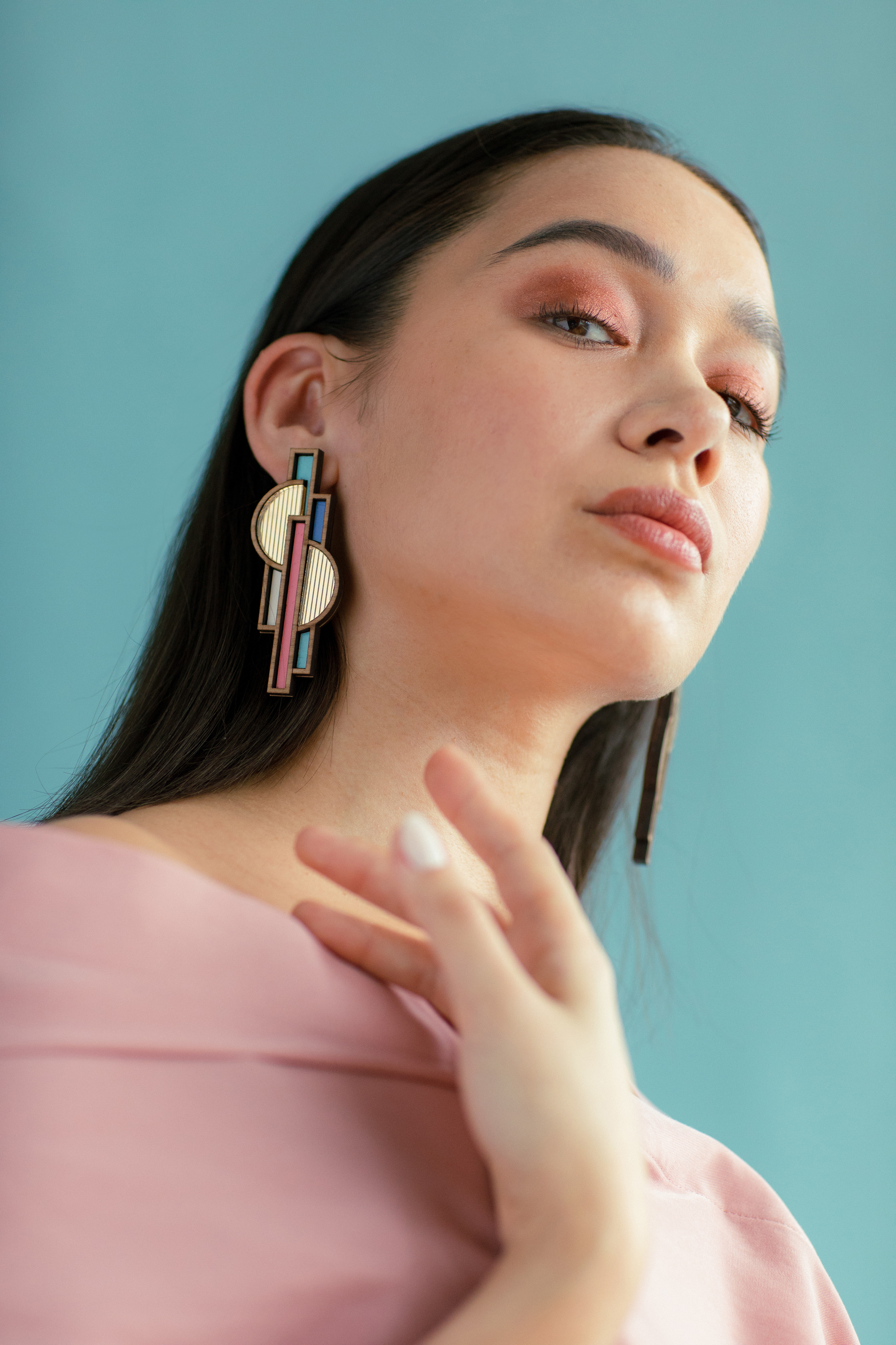 Apollo Blush earring by [Chalk](https://www.thechalkhouse.com/product-page/apollo-blush-earring). Priced at £80