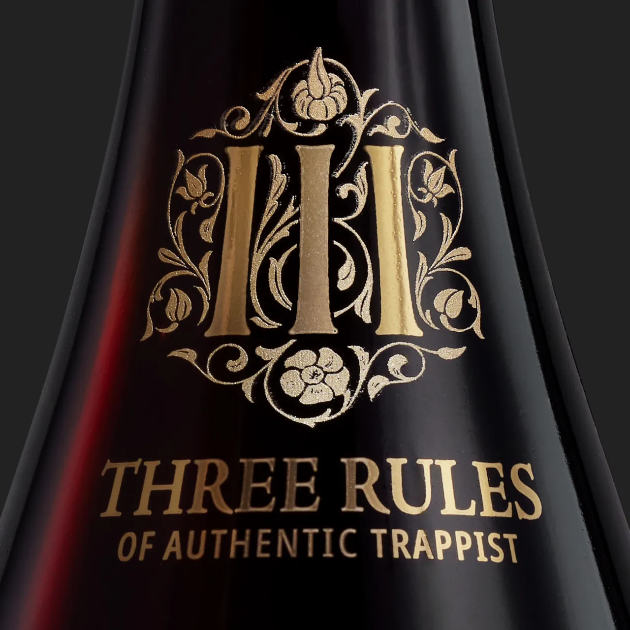 With gothic-inspired artwork, the typography is deliberately reserved rather than calligraphic.