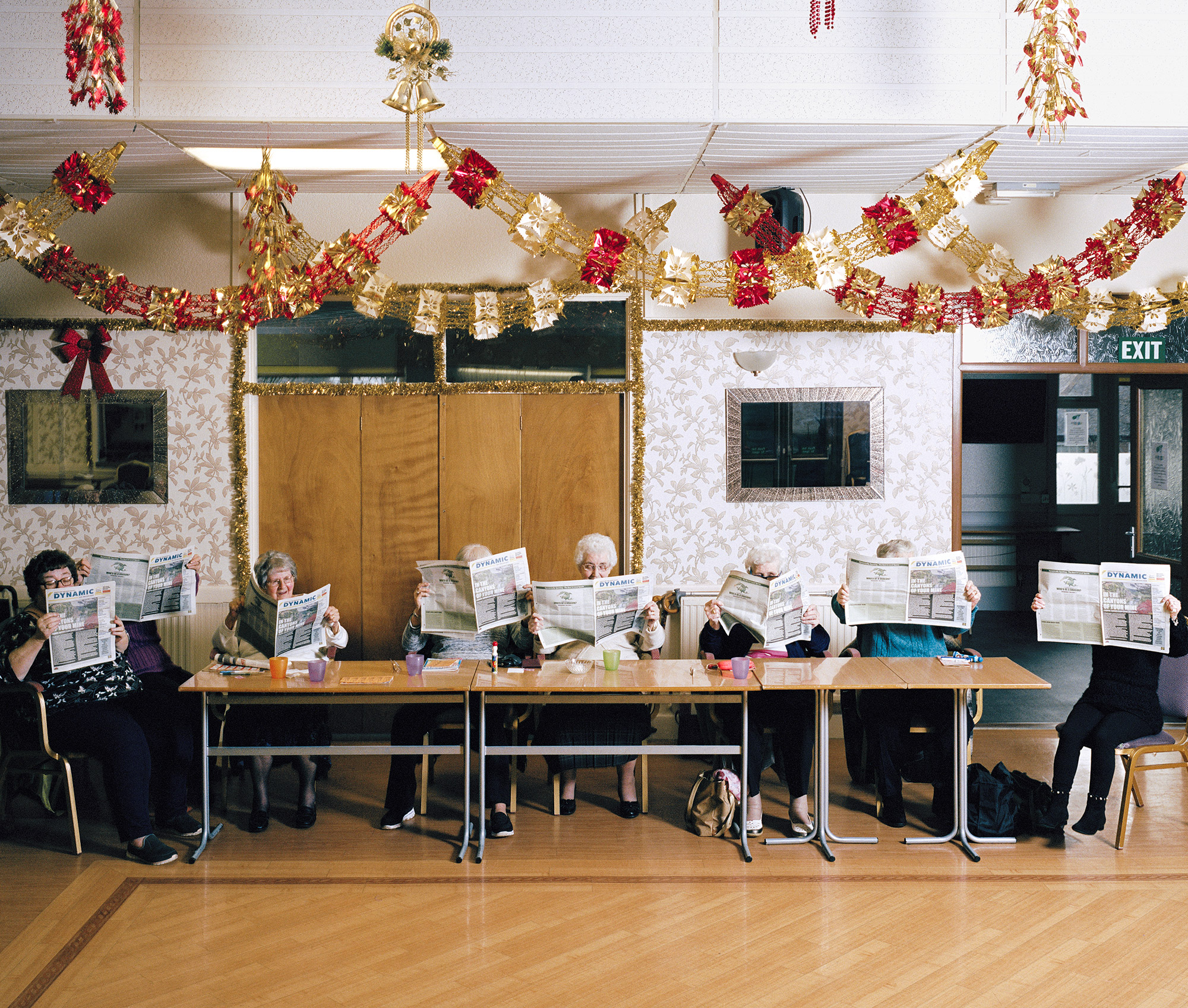 Women reading The Dynamic, Swffryd Community Centre, Swffryd. © Sebastian Bruno