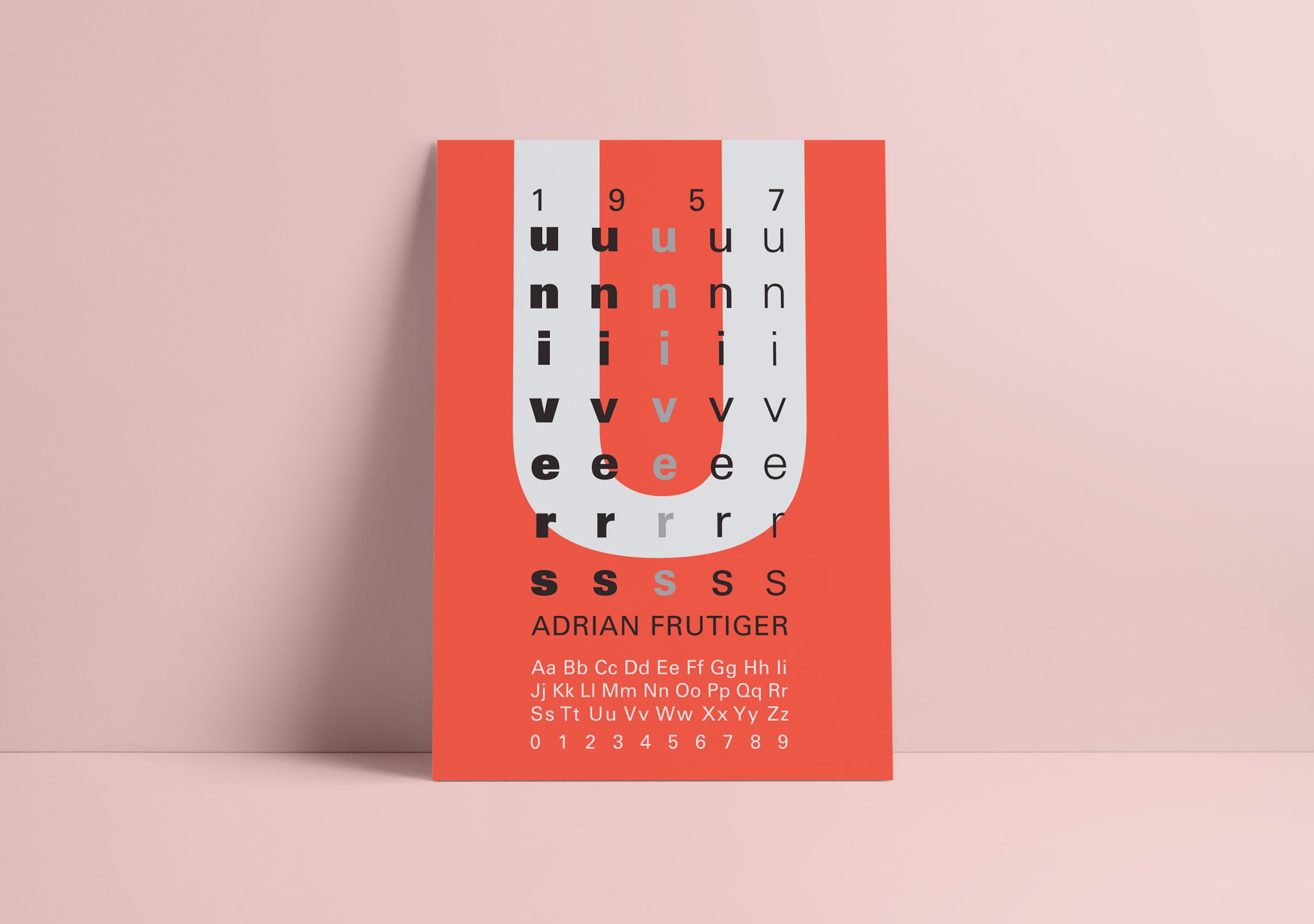 Univers type poster by designer [Rokaya Shenasa](https://www.rokayas.com/)