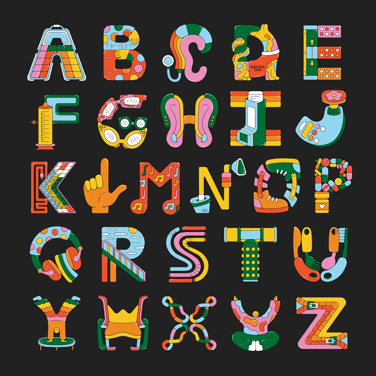 The Accessible ABC's by Bailey Crouch (Design Product & Packaging)