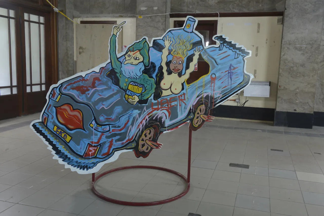 Hardeep Pandhal - Self-Loathing Flashmob, installation detail, 2018 Courtesy of Alan Dimmick