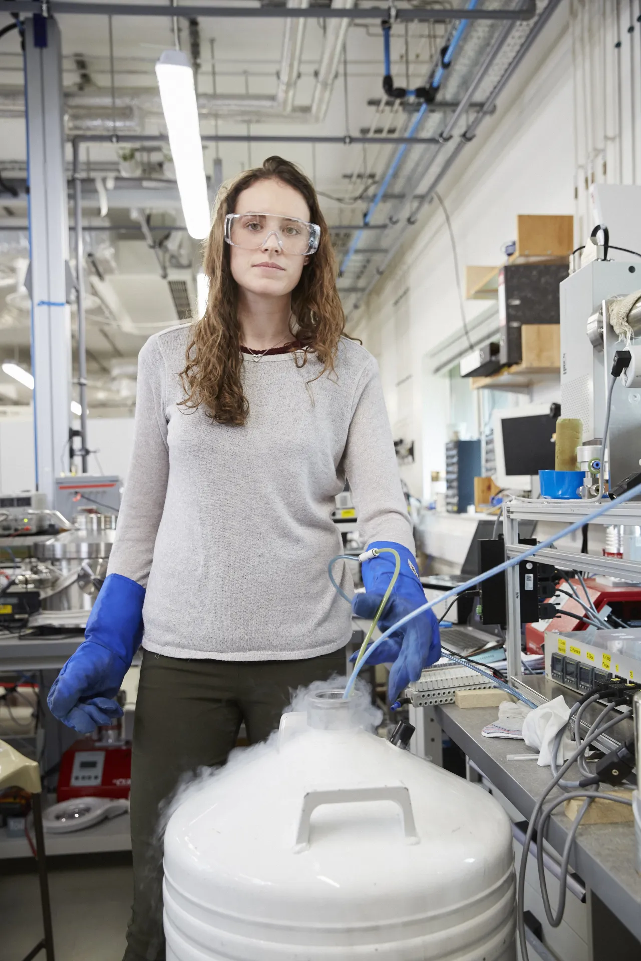 Hannah Sargeant, 26, a planetary scientist at The Open University working on ground- breaking research for the first mission to the South Pole of the Moon, features in the OU’s new collection by renowned photographer Chris Floyd, released today to mark the University’s 50th Anniversary
