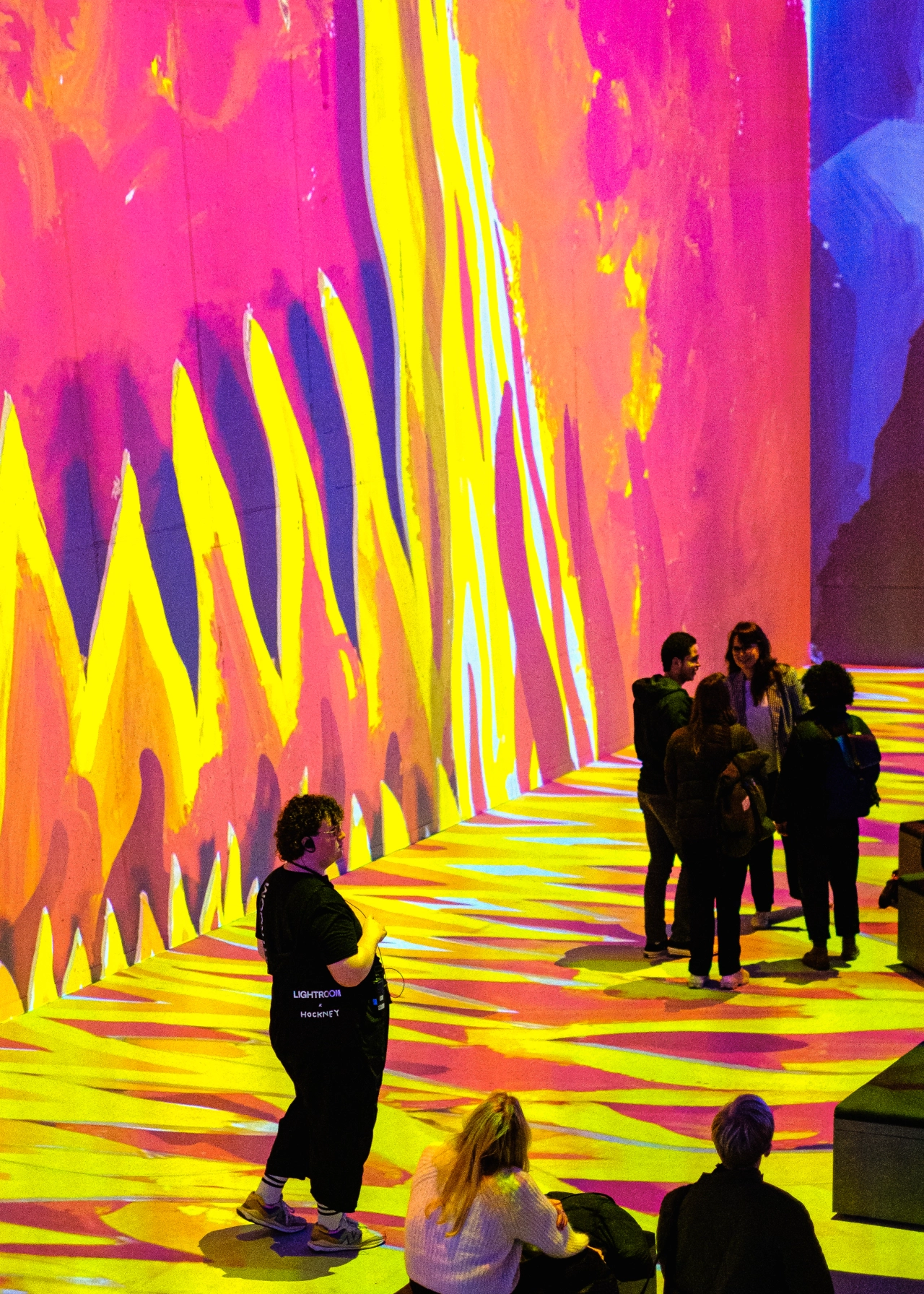 David Hockney: Bigger & Closer (not smaller and further away) installation at Lightroom © Fred Howarth 2023