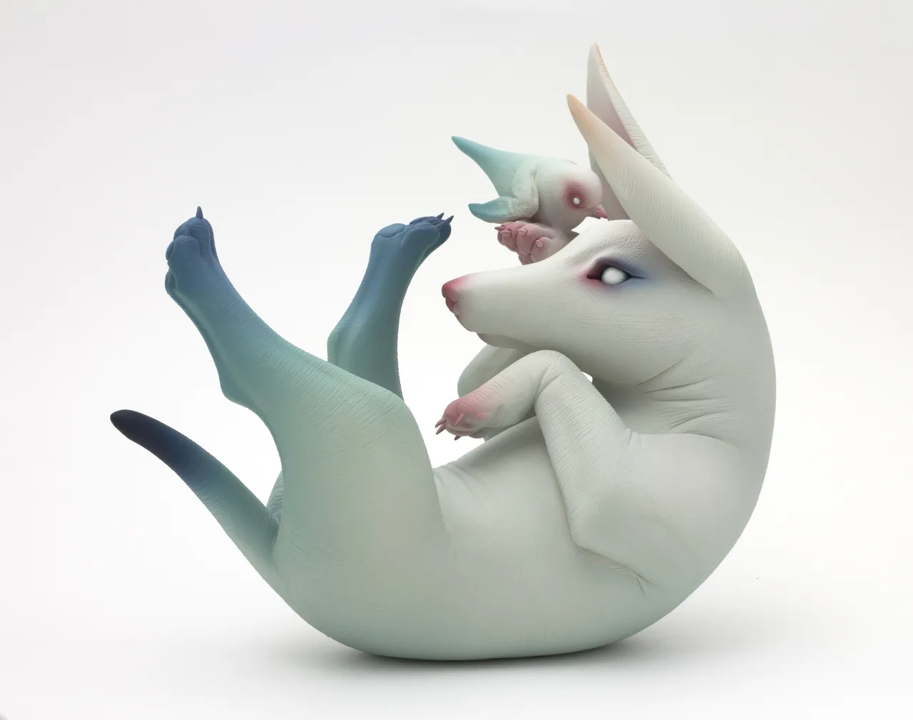 Sleepyhead Ceramic, cold finish 10" x 9" x 6" 2017 | © Erika Sanada