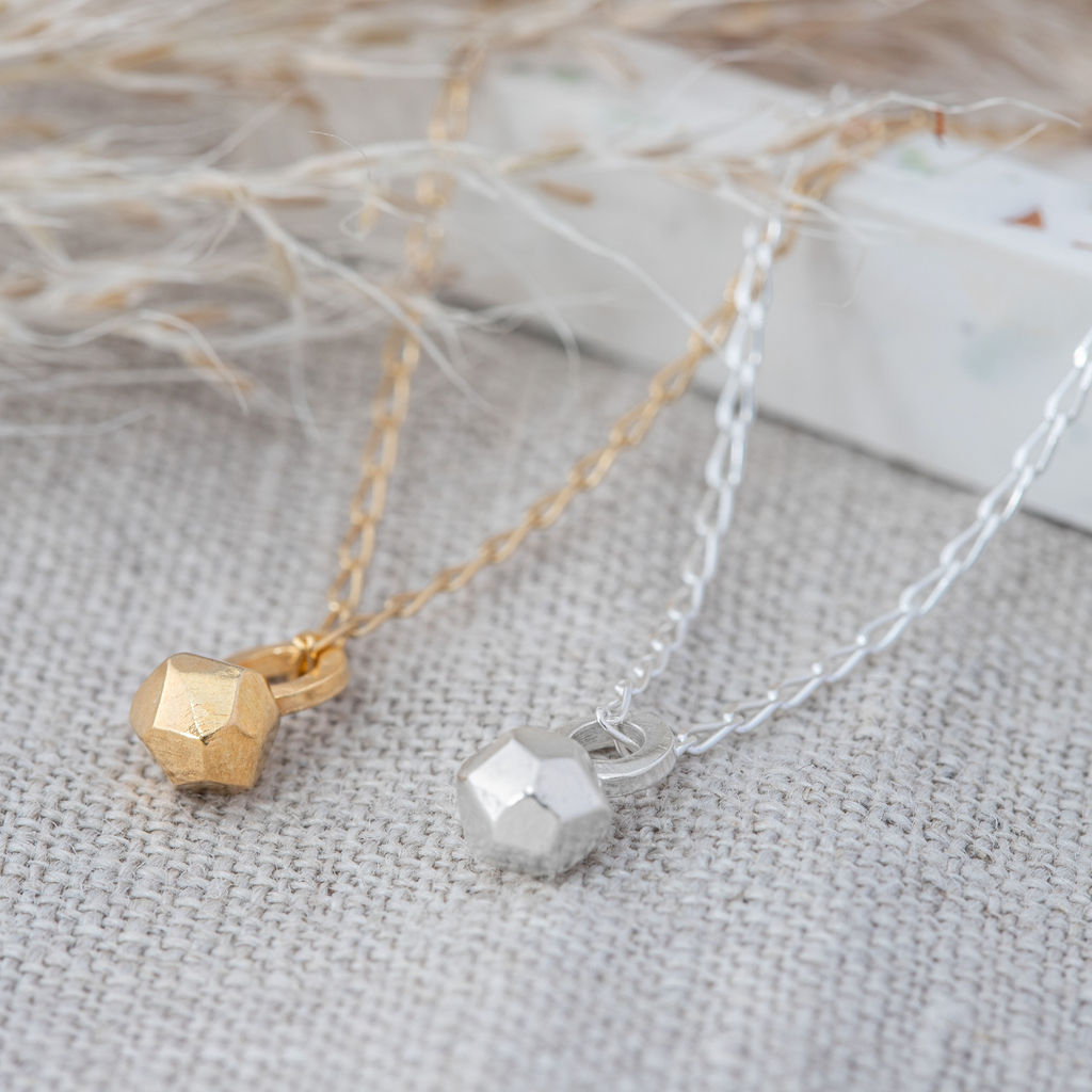 Meteorite necklace by [Elin Horgan](https://www.elinhorgan.com/product-page/meteorite-necklace-1). Priced at £80