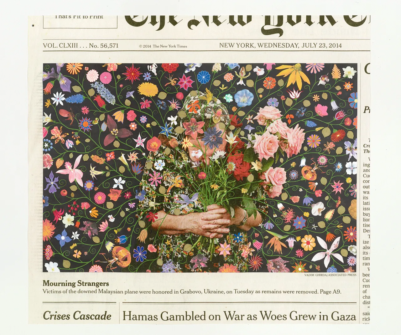 Fred Tomaselli Wednesday, July 23, 2014 2016 © Fred Tomaselli. Photo © White Cube (Max Yawney)