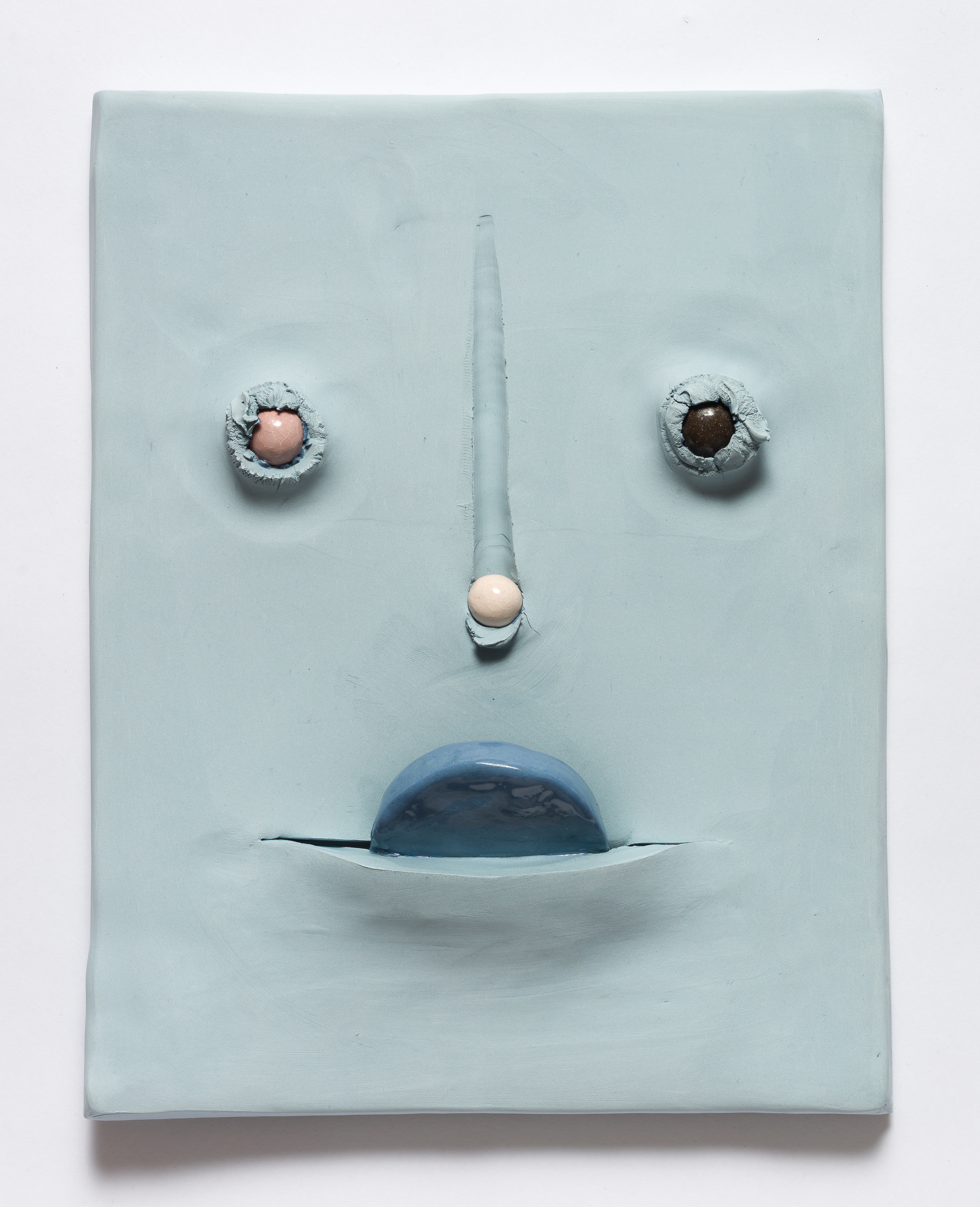 Jonathan Baldock, Maske III, 2019, ceramic, 31 x 35 cm. Copyright Jonathan Baldock. Courtesy of the artist and Stephen Friedman Gallery, London. Via Creative Boom submission.