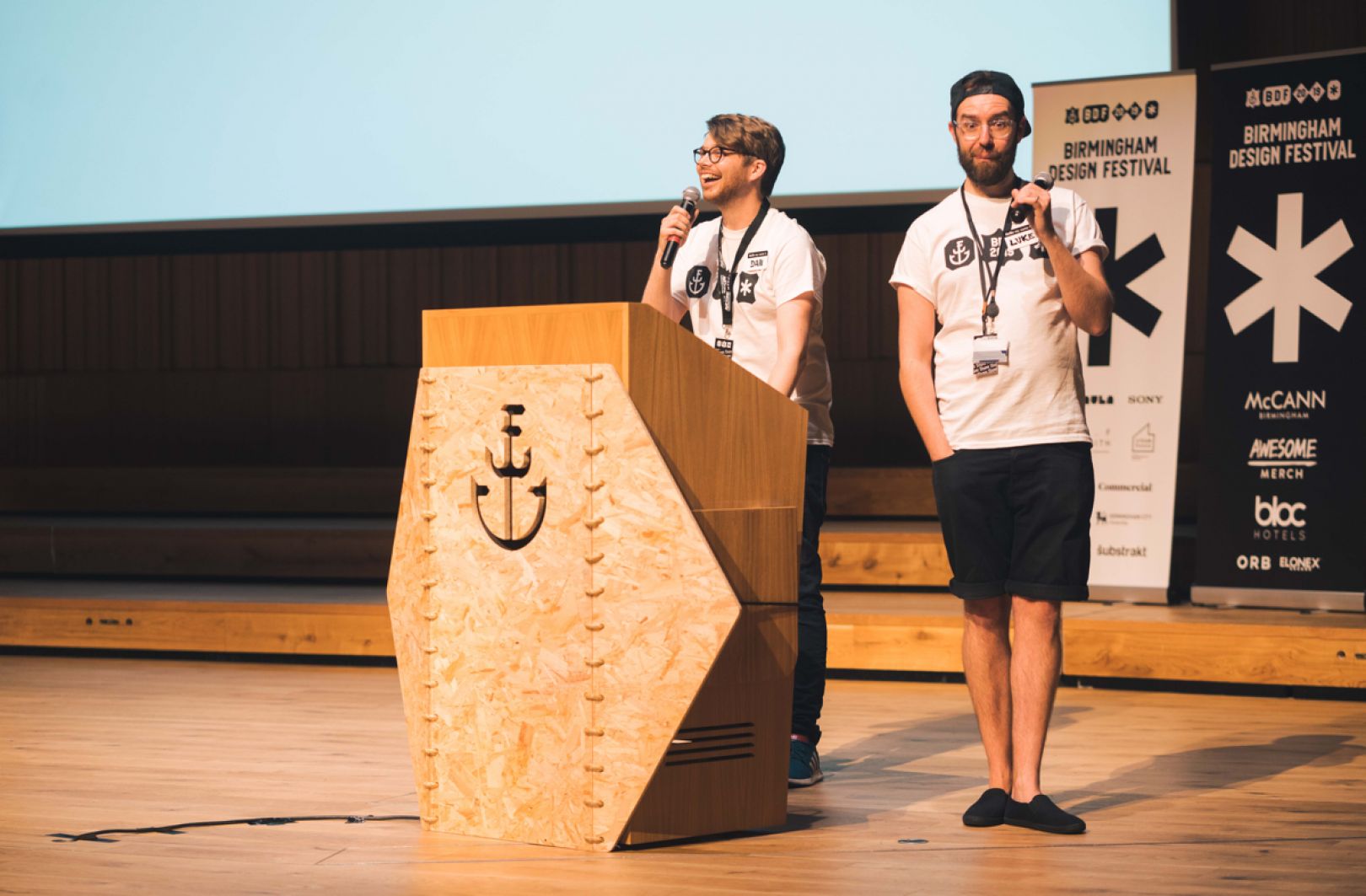 Dan and Luke at Birmingham Design Festival. Photography by Thom Bartley