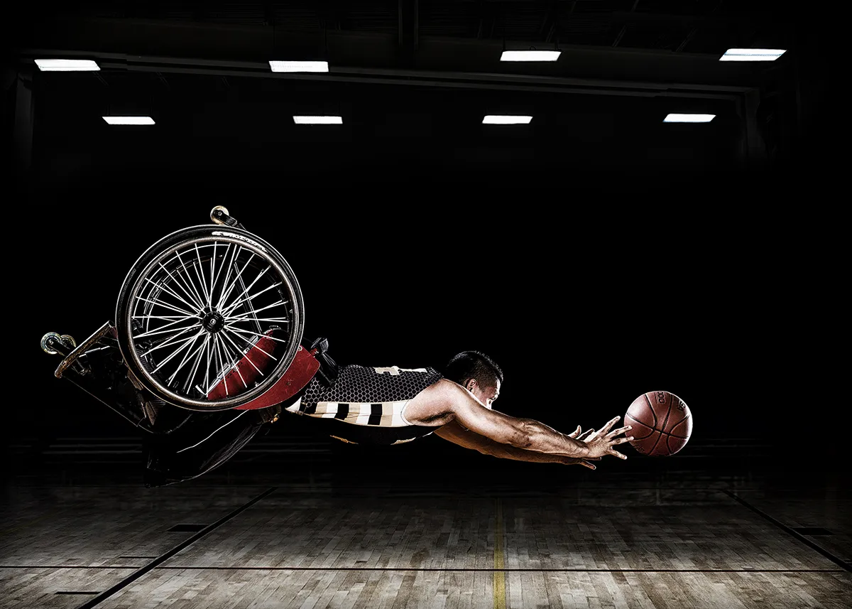 RIC Hornets - Rob Gregory: These images were created for the Rehabilitation Institute of Chicago's Adaptive Sports Program and the RIC Hornets wheelchair basketball team. (Professional Campaign)