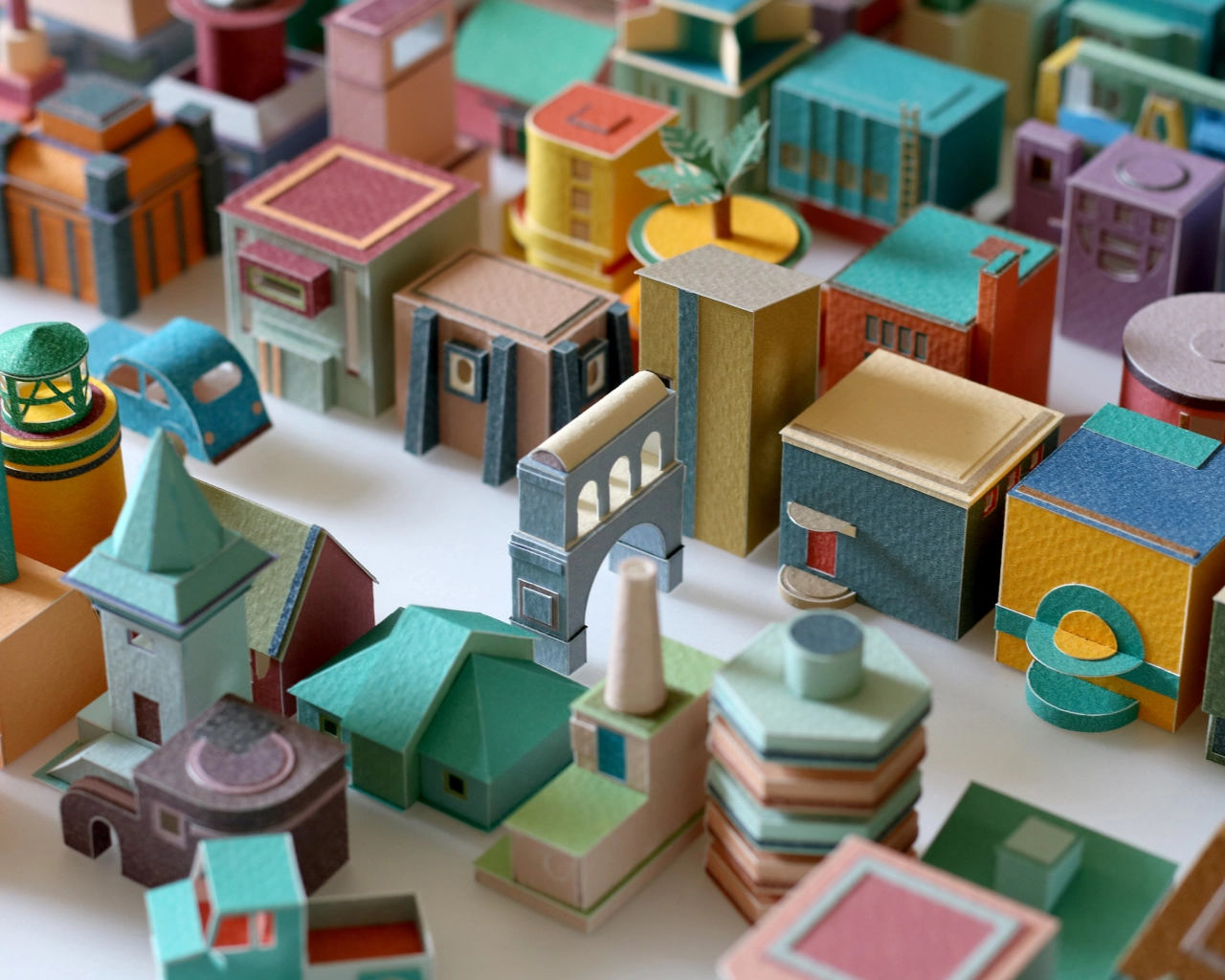 Four Colour Houses © Charles Young