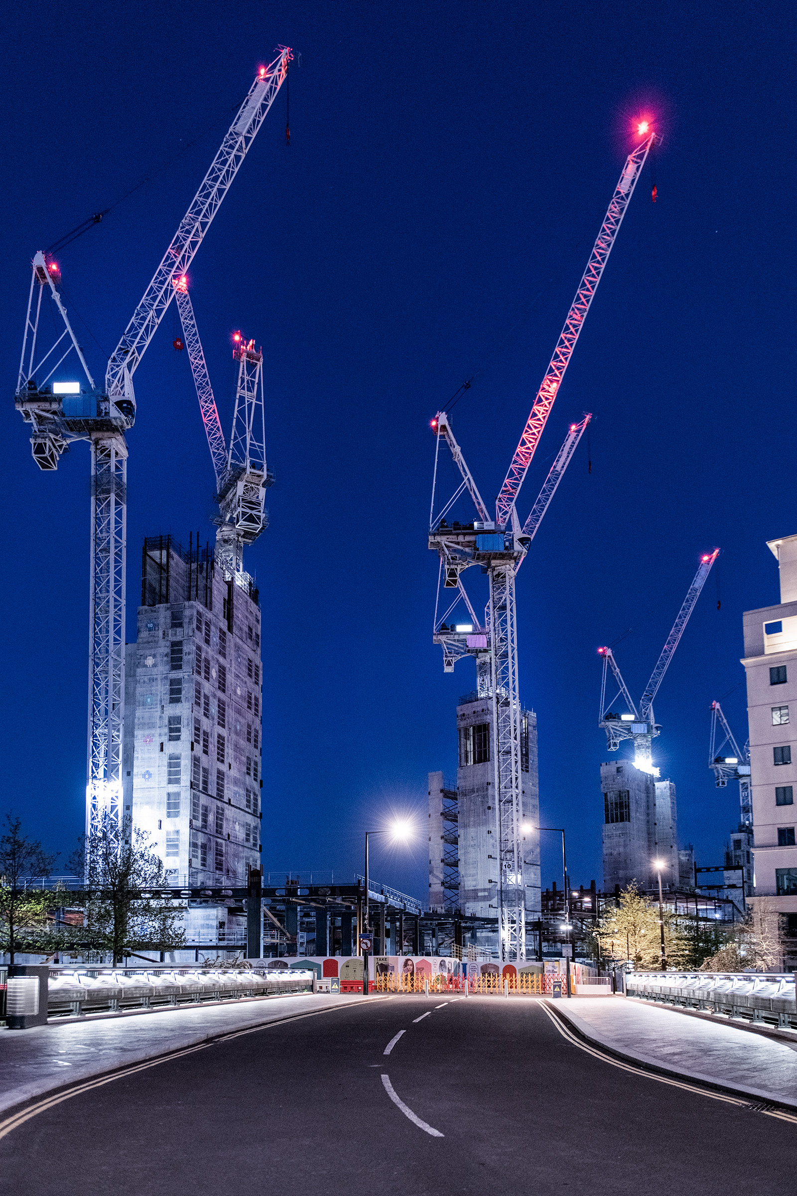 Cranes, King’s Cross, 20 April © Jan Enkelmann
