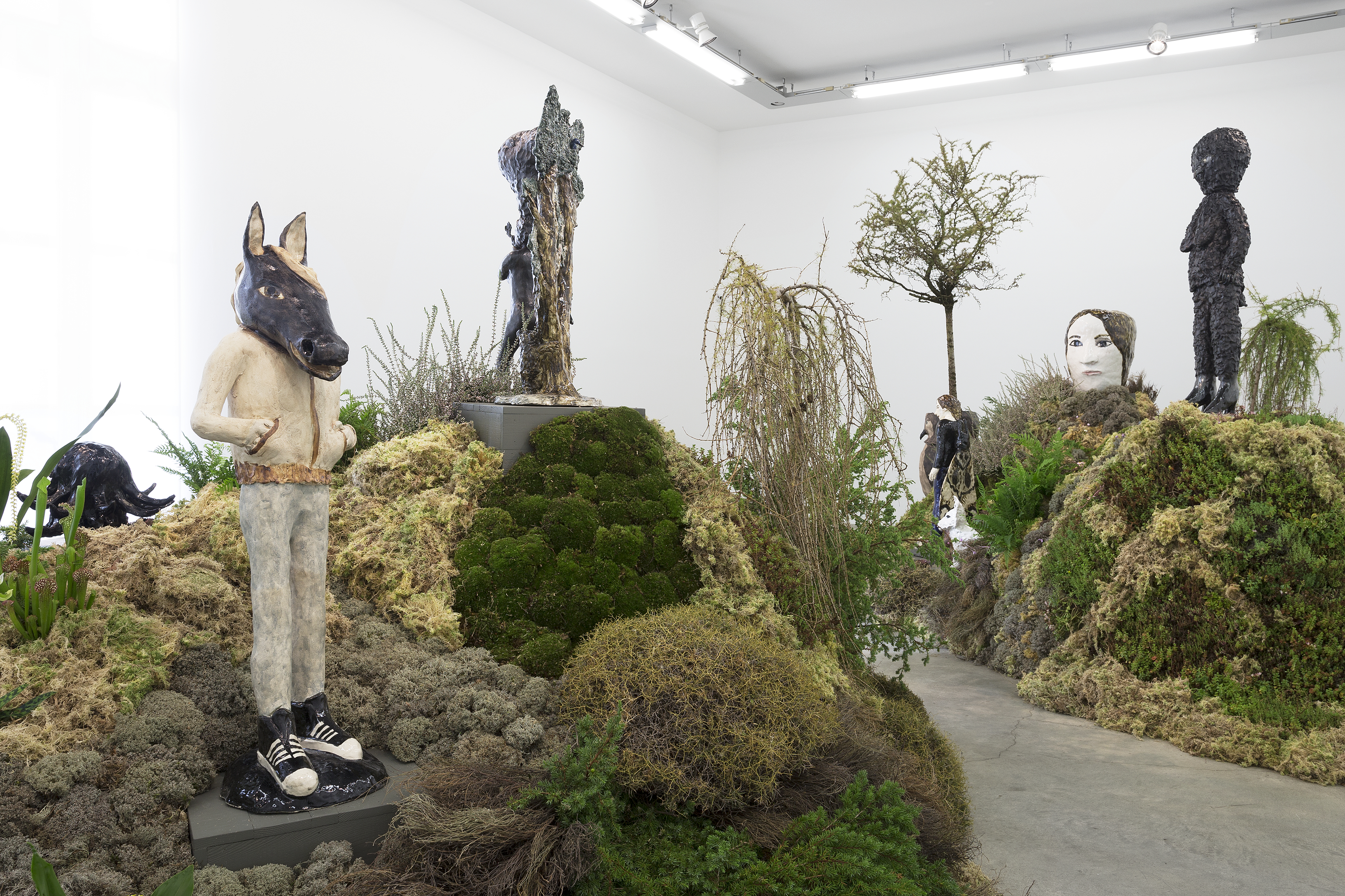 Installation view of Klara Kristalova: Camouflage, Perrotin, Paris, September 7–October 7, 2017. Courtesy Perrotin. Photo: Claire Dorn.
