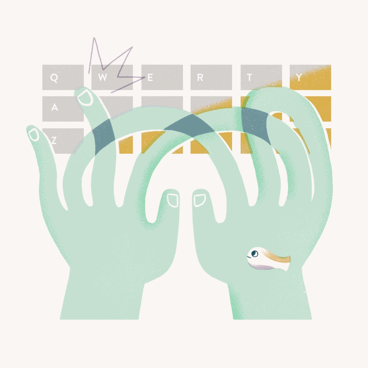 Mixed feelings: images from a short comic Roberto made to talk about people's behaviour on social networks.