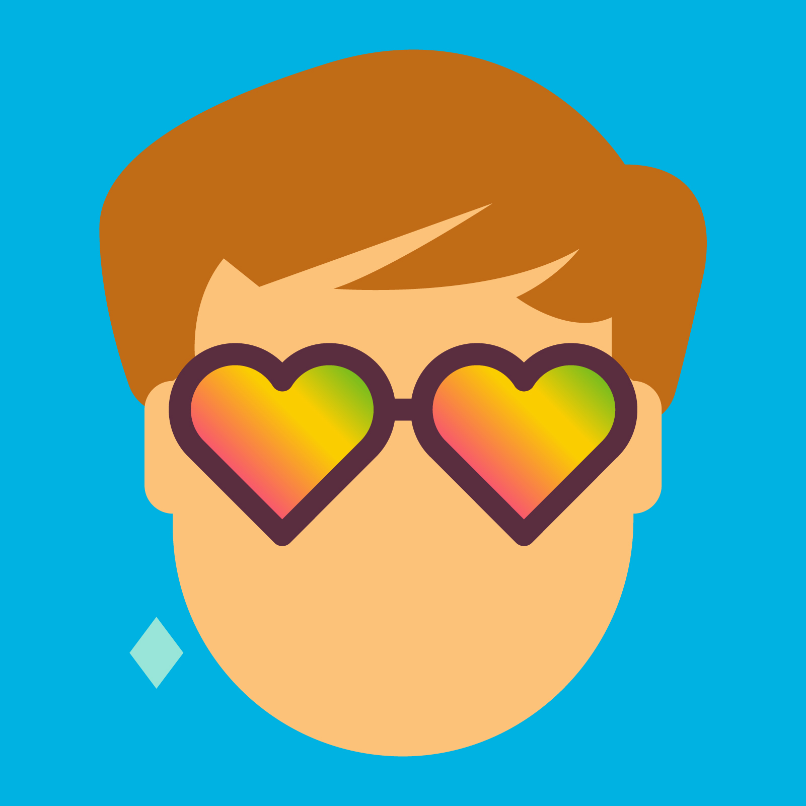 This illustration by Ben the Illustrator is being used as the new Elton John emoji. Courtesy of Ben the Illustrator/Pan Macmillan