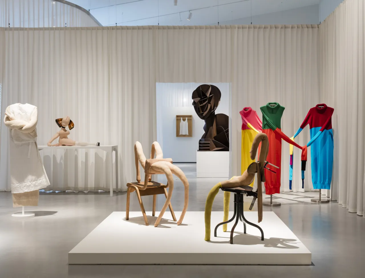 Installation shot of Disobedient Bodies: JW Anderson curates The Hepworth Wakefield. Photo: Lewis Ronald. Courtesy The Hepworth Wakefield.