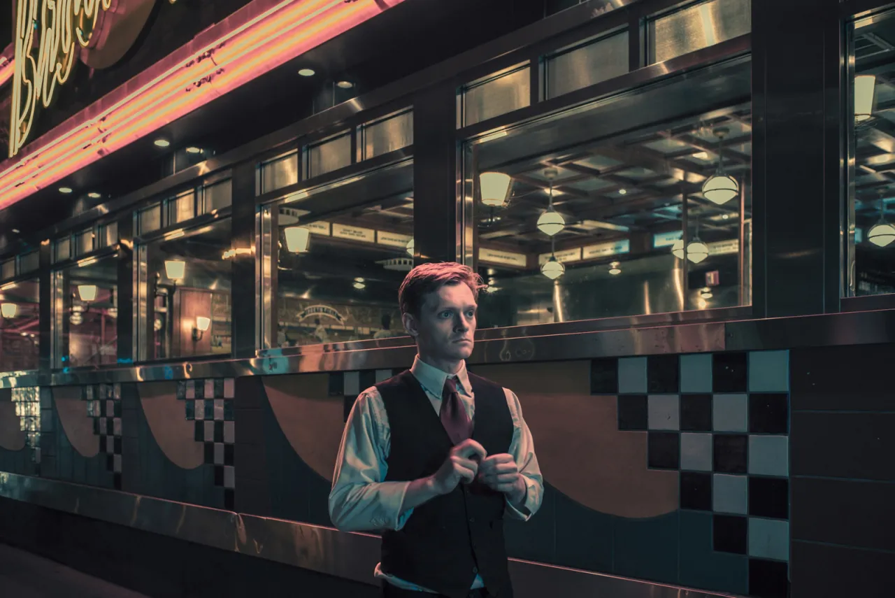 Michael Wetherbee, actor and server at Brooklyn Diner