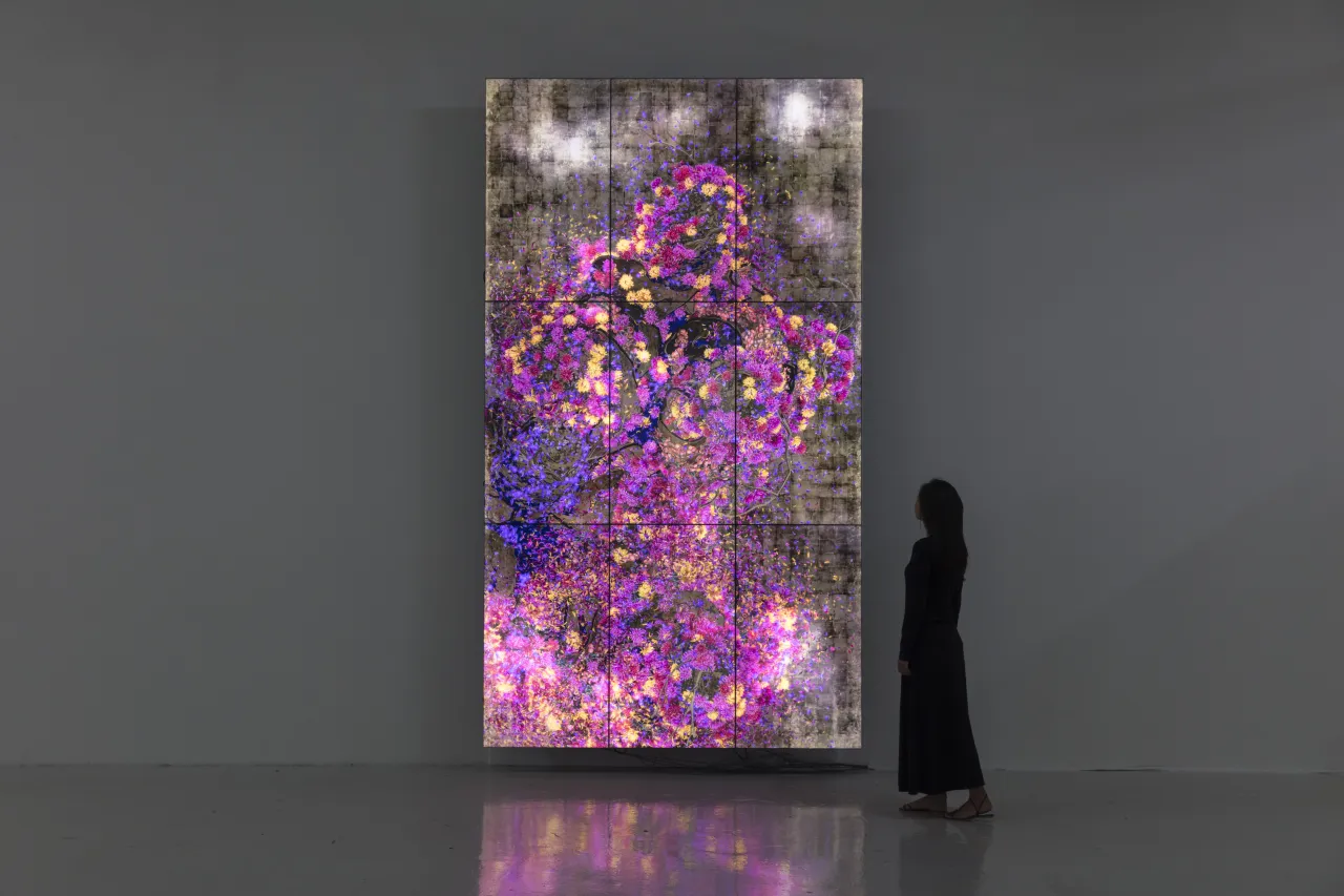 teamLab, Continuous Life and Death at the Now of Eternity, 2017, digital work, 9 channels, endless © teamLab