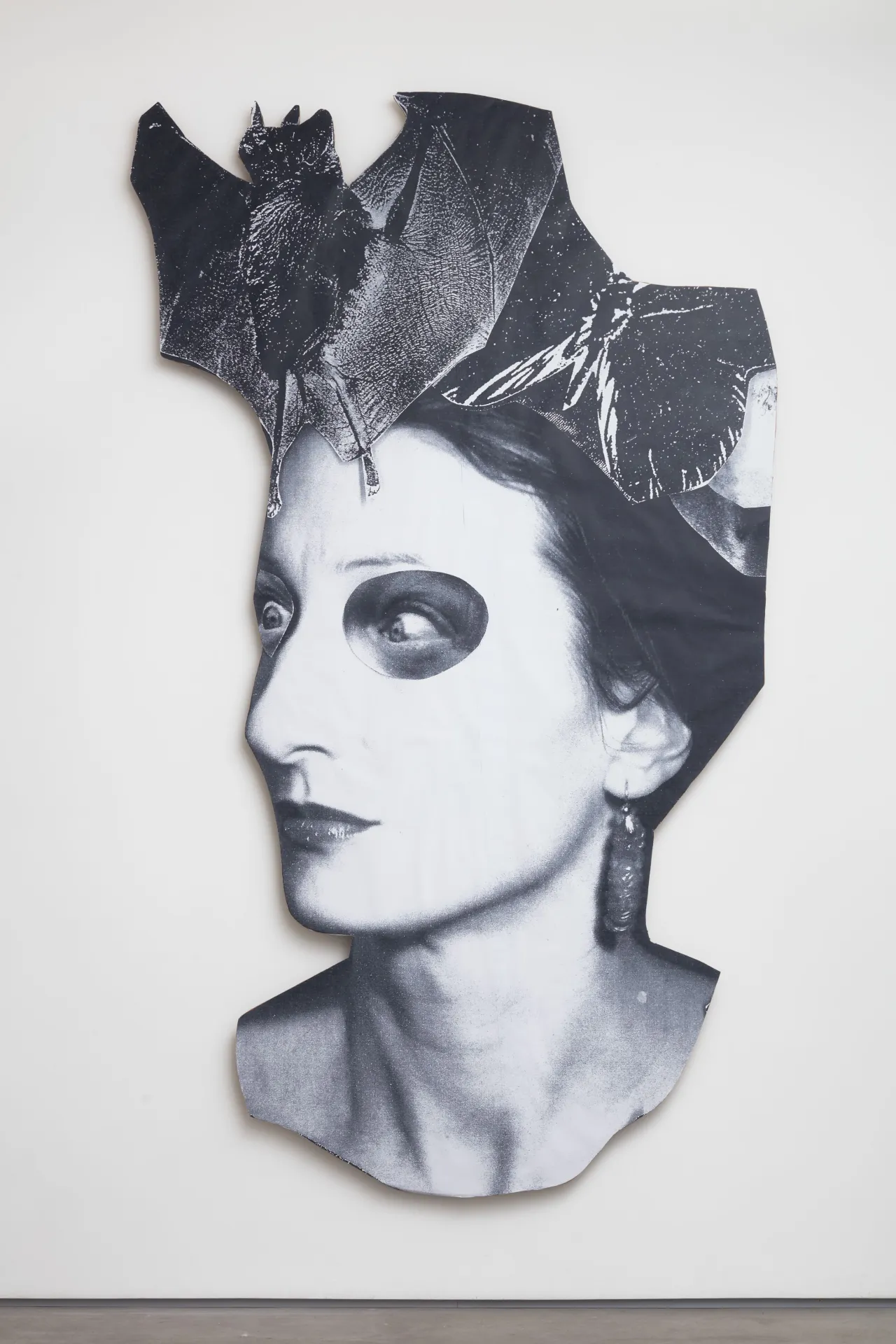 Monster Chetwynd – Jesus and Barabbas (Odd Man Out 2011), 2018. Photocopies, cardboard 292 x 168 x 1 cm. Tate © The artist, courtesy Sadie Coles HQ, London. Photography: Robert Glowacki