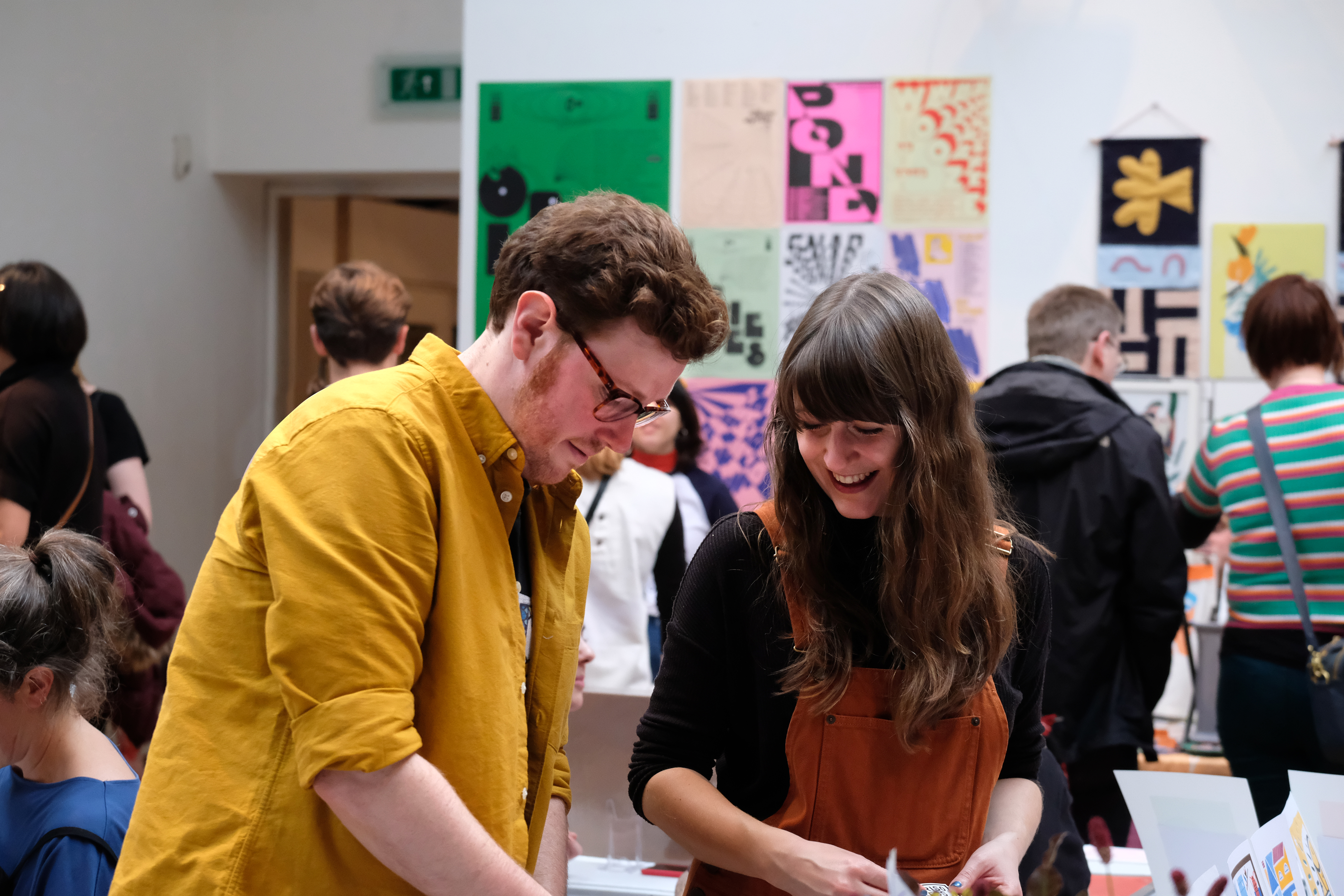 Glasgow Print Fair. Photography by Peter Byrne