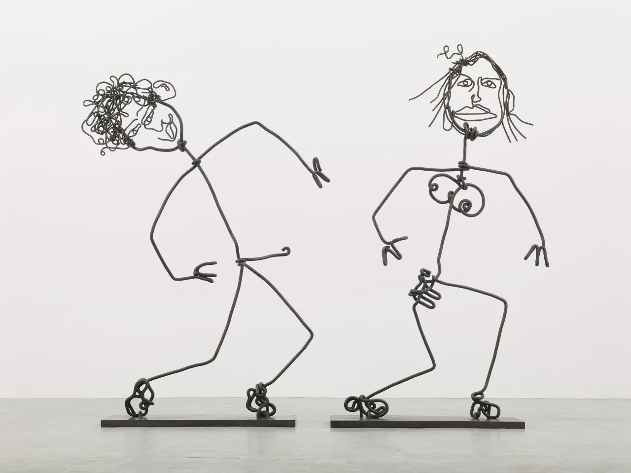 Tim Noble and Sue Webster, Standing (A Lovely Pair) 2017, Bronze, Courtesy the artists and BlainSouthern, Photo Peter Mallet