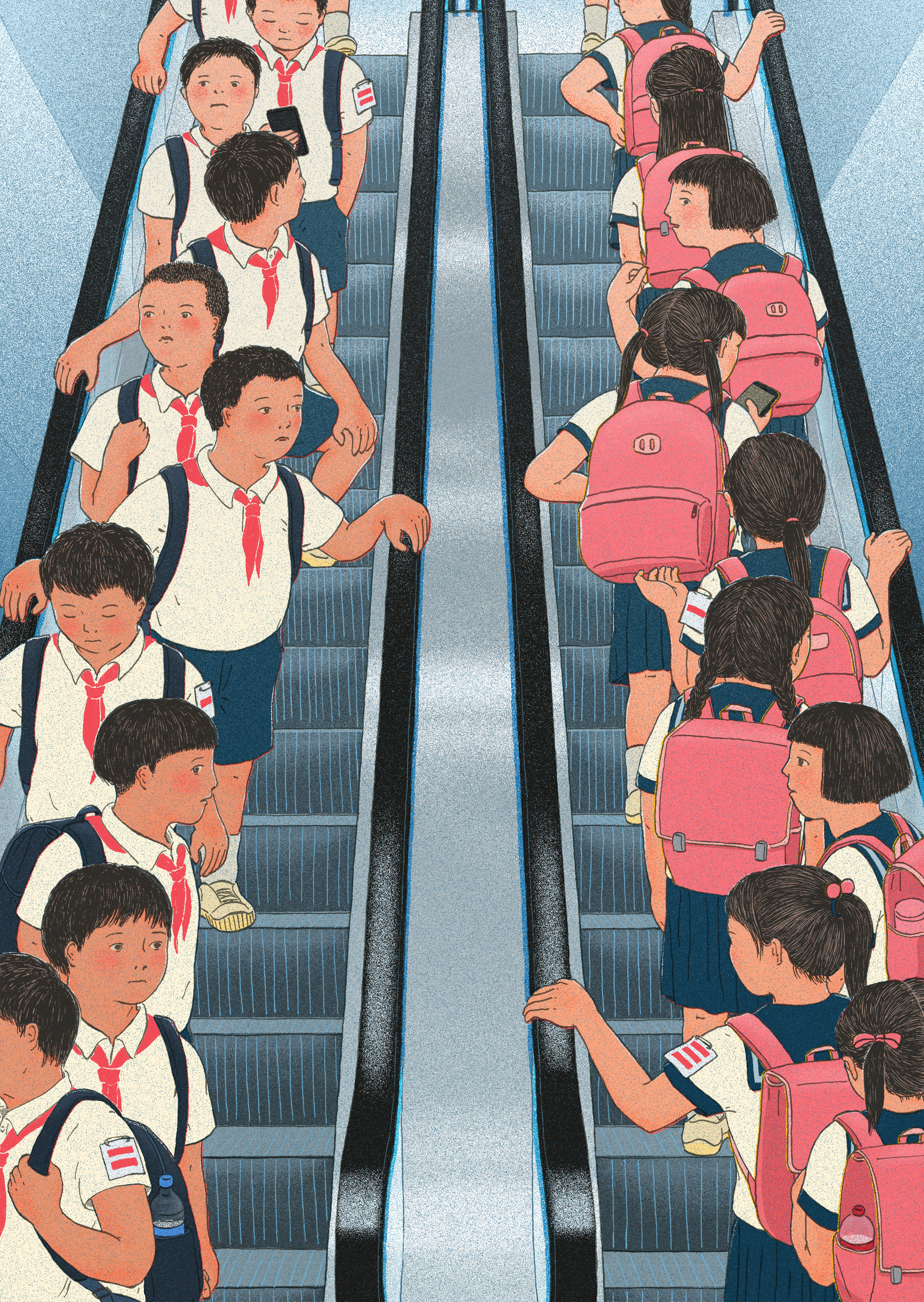 Boys and girls should stay away from each other © Xinmei Liu