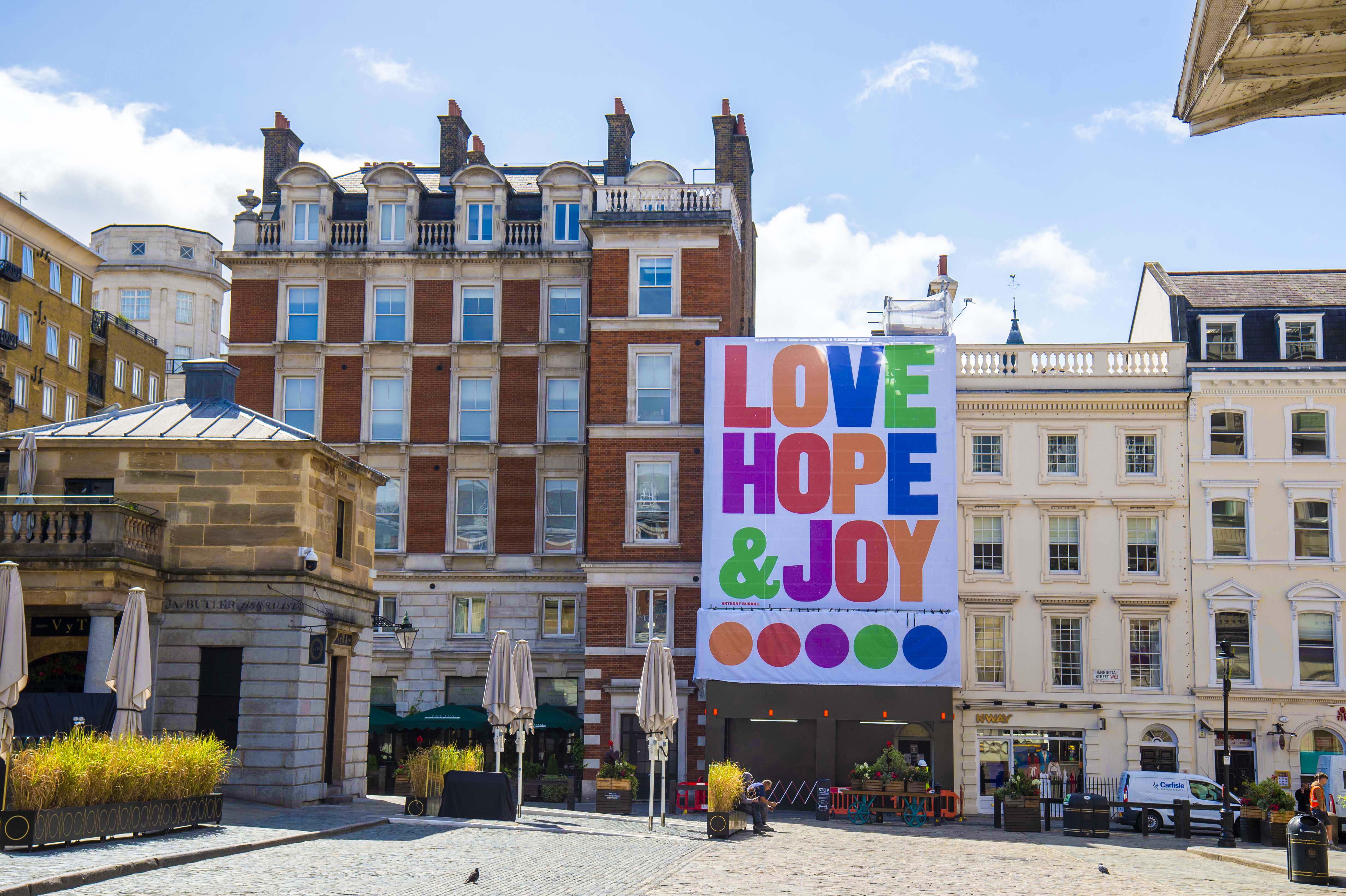 All images courtesy of Anthony Burrill and Covent Garden estate.