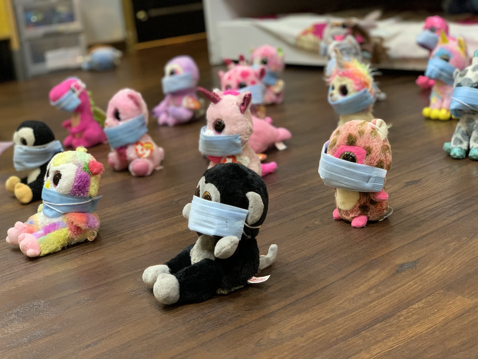 TY Toy Collection with IV drips and masks. Submitted by Fei Victor Lim, Singapore © The Play Observatory