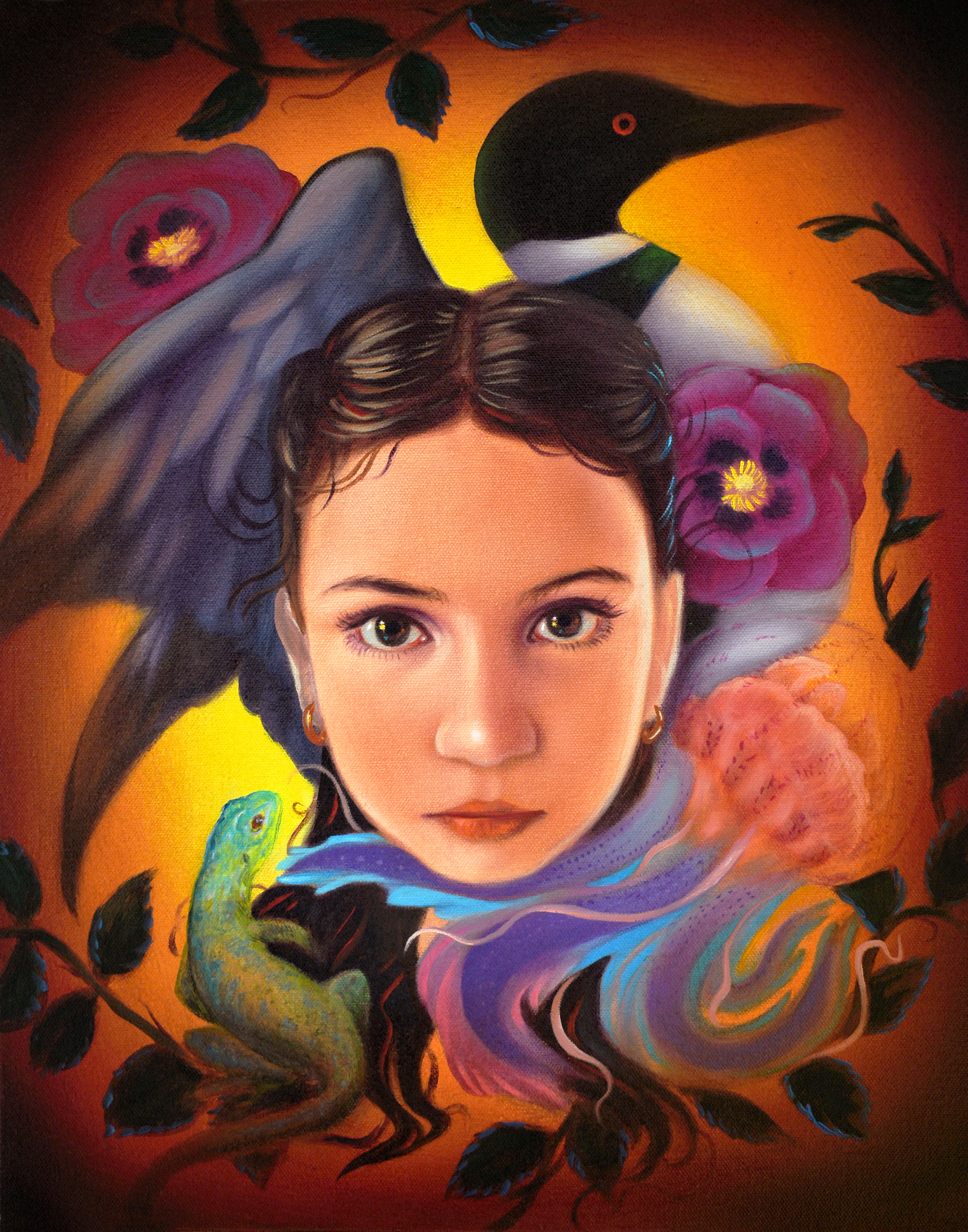 Honeysuckle Deets, 2020, oil on canvas, 20 x 16 inches © Ryan Martin