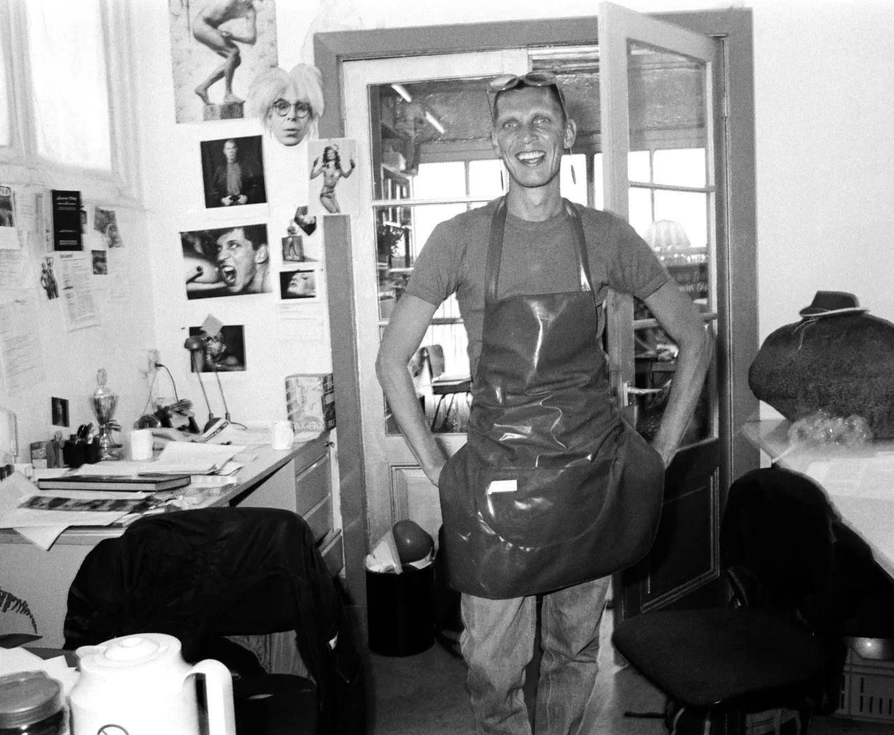 Erwin in the studio on Swammerdamstraat © Piek
