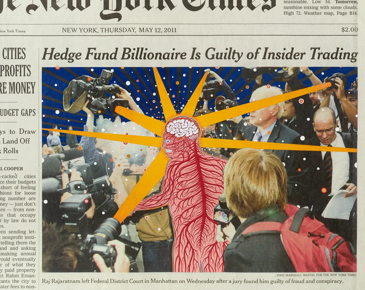 Fred Tomaselli Thursday, May 12, 2011 2016 © Fred Tomaselli. Photo © White Cube (Max Yawney)