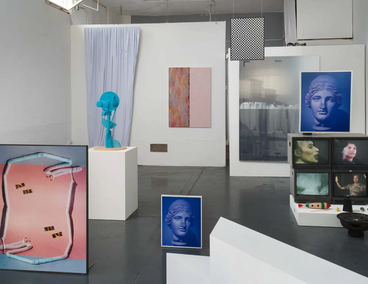 The Stand In (Or a Glass of Milk), Phase 1: An Unbiased Teal, presented by Public Fiction as part of the Department of Flying Saucers, Fikra Graphic Design Biennial