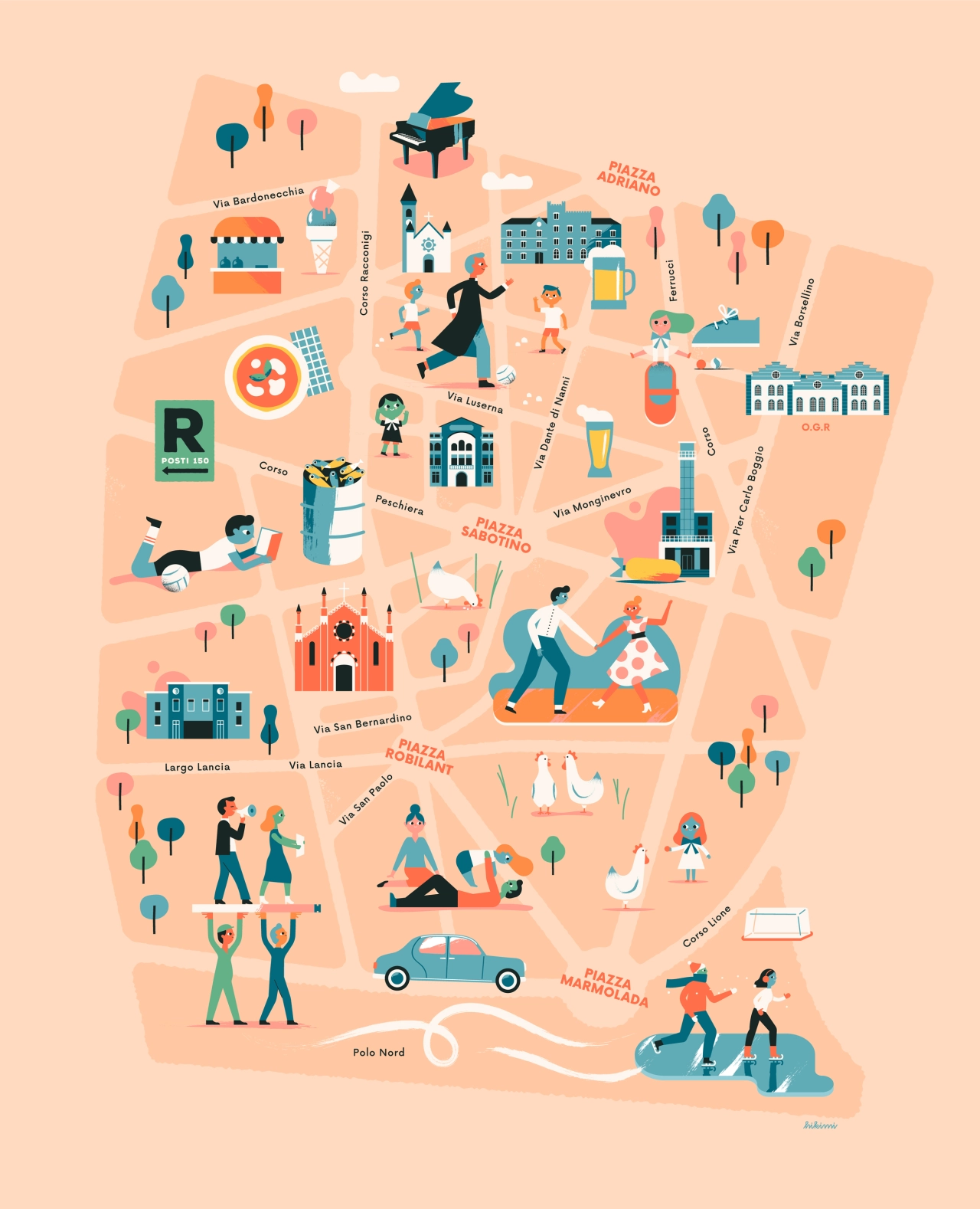A map for the Graphic Days Festival