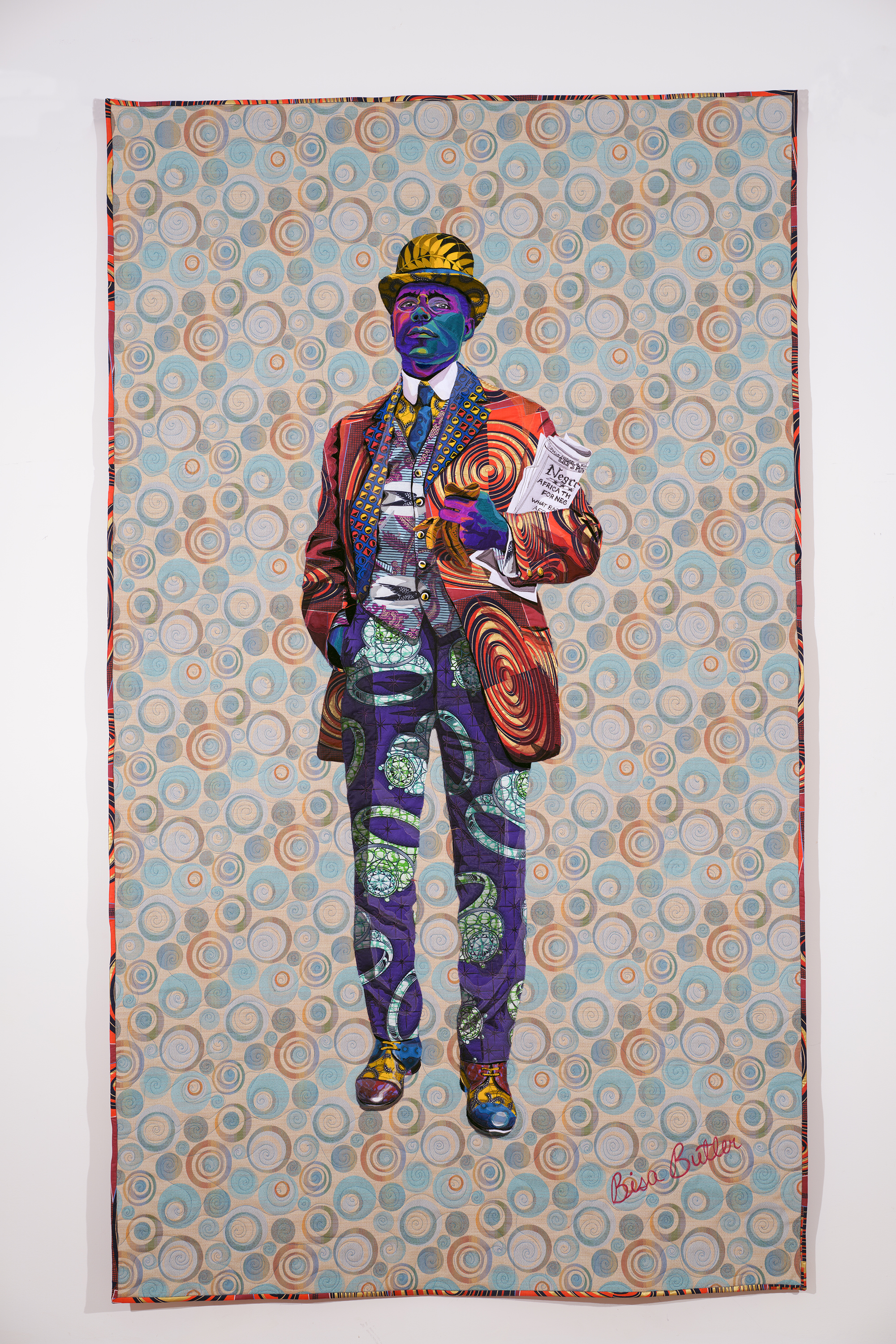 Bisa Butler, Africa The Land Of Hope and Promise For Negro People's of the World, 2020