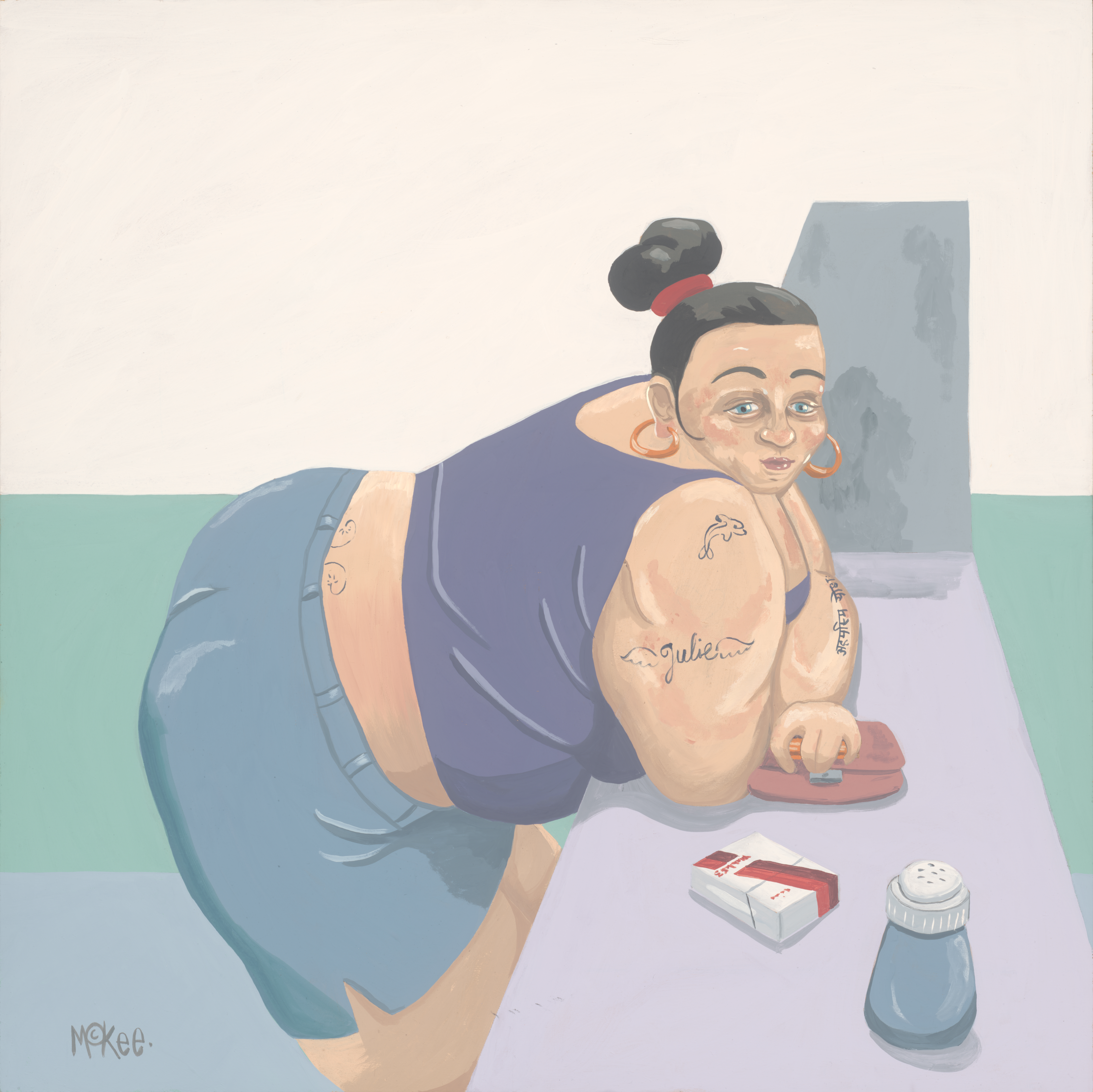Julie at the Chippy © Pete McKee