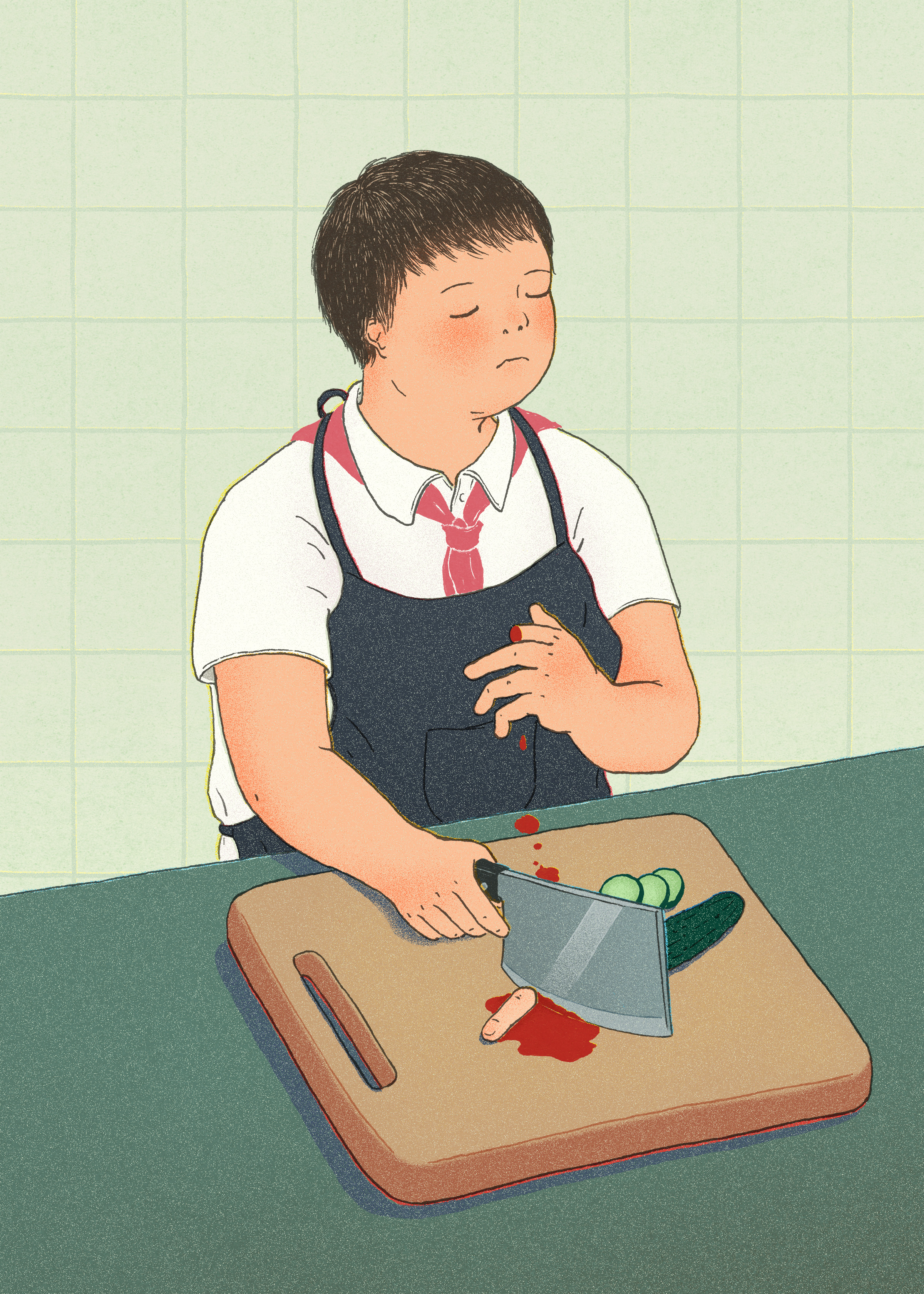 Crying is embarrassing (for boys) © Xinmei Liu