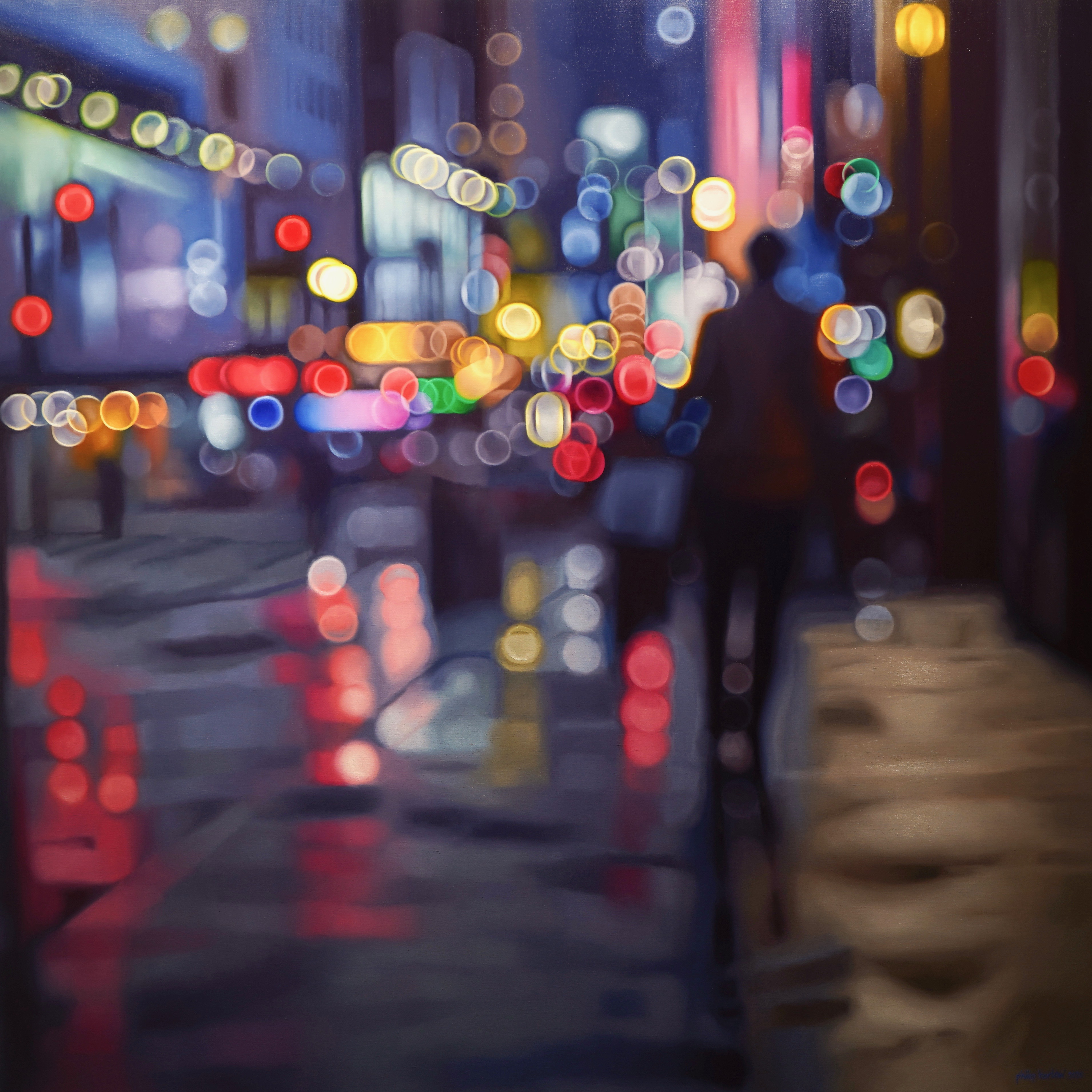 Galaxy on 7th - 78in x 78in, oil on Belgium linen. Credit: [galerieleroyer.com](http://www.galerieleroyer.com)