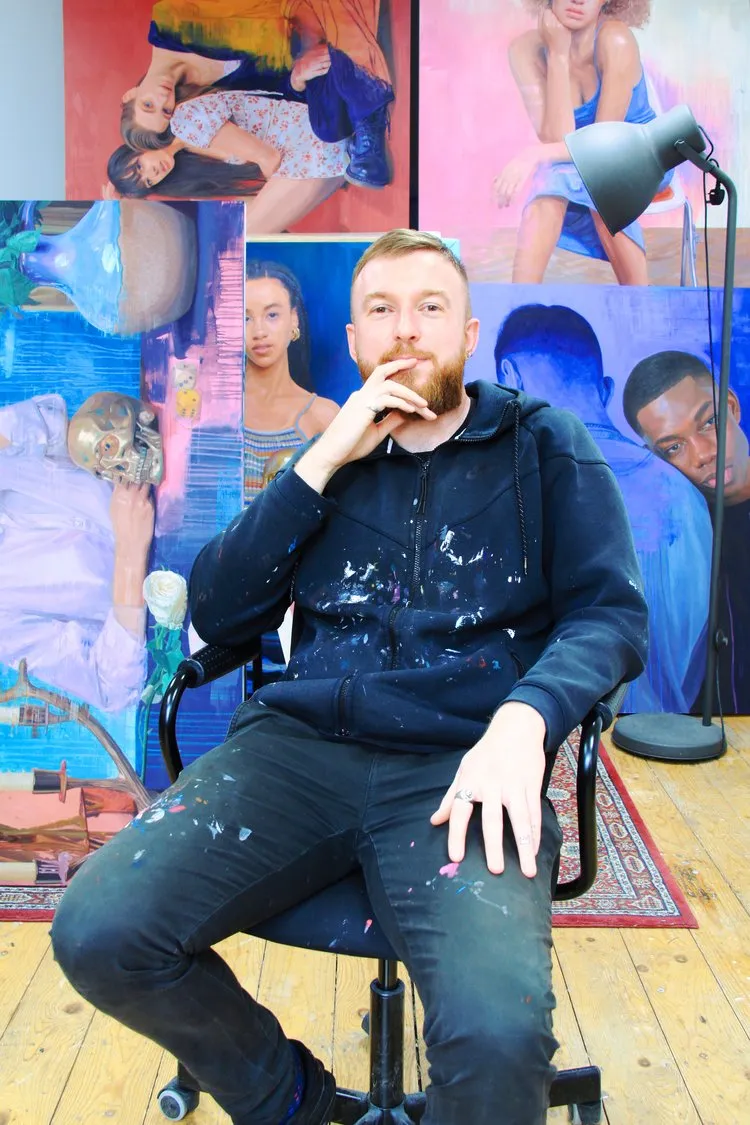 Ant Carver in his studio