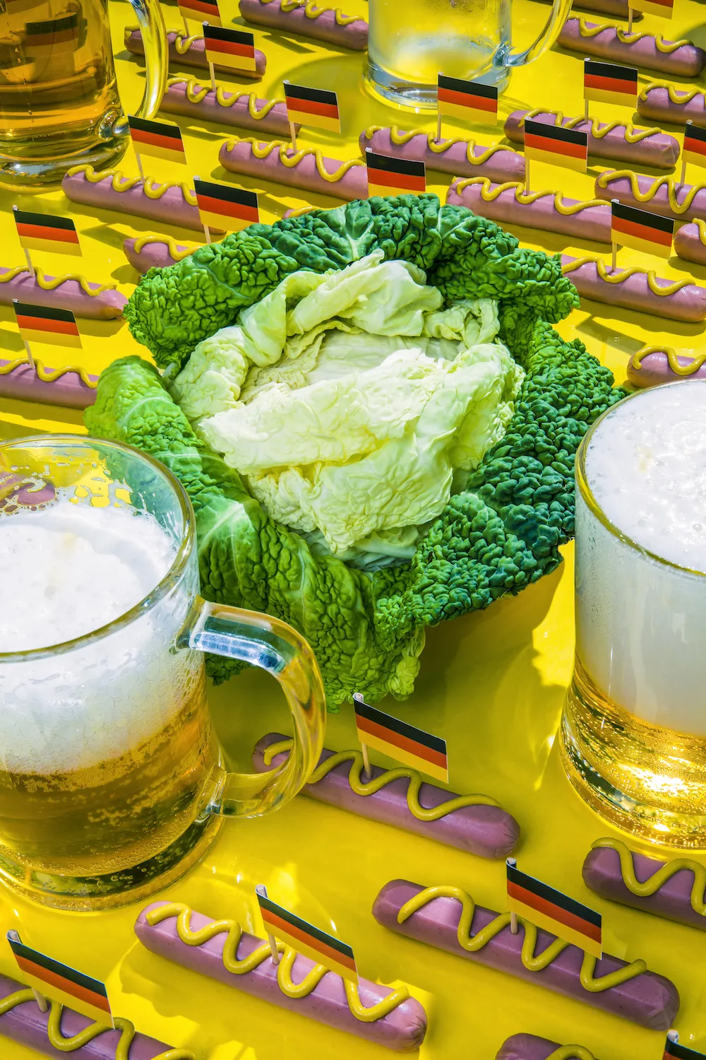 Angela Merkel / Green Cabbage and Sausage - © Dan Bannino
