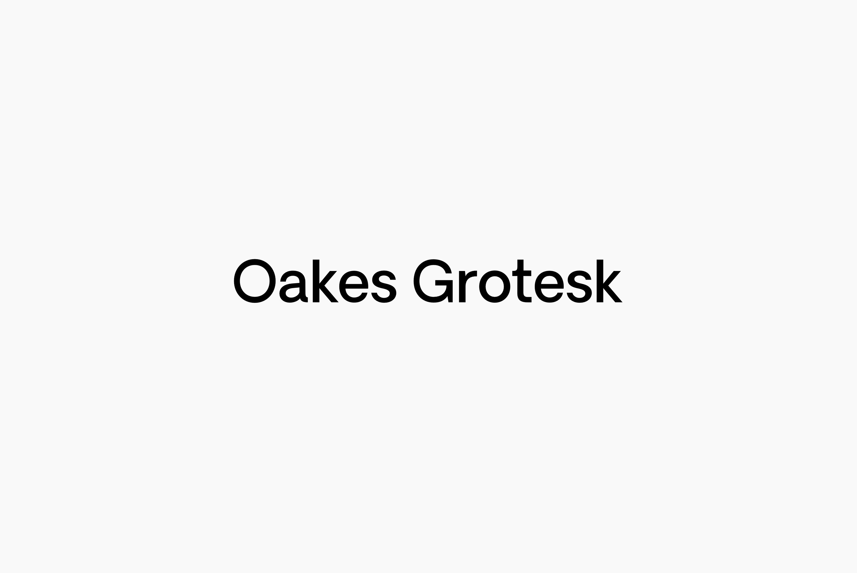 Oakes Grotesk, created by Studio Few