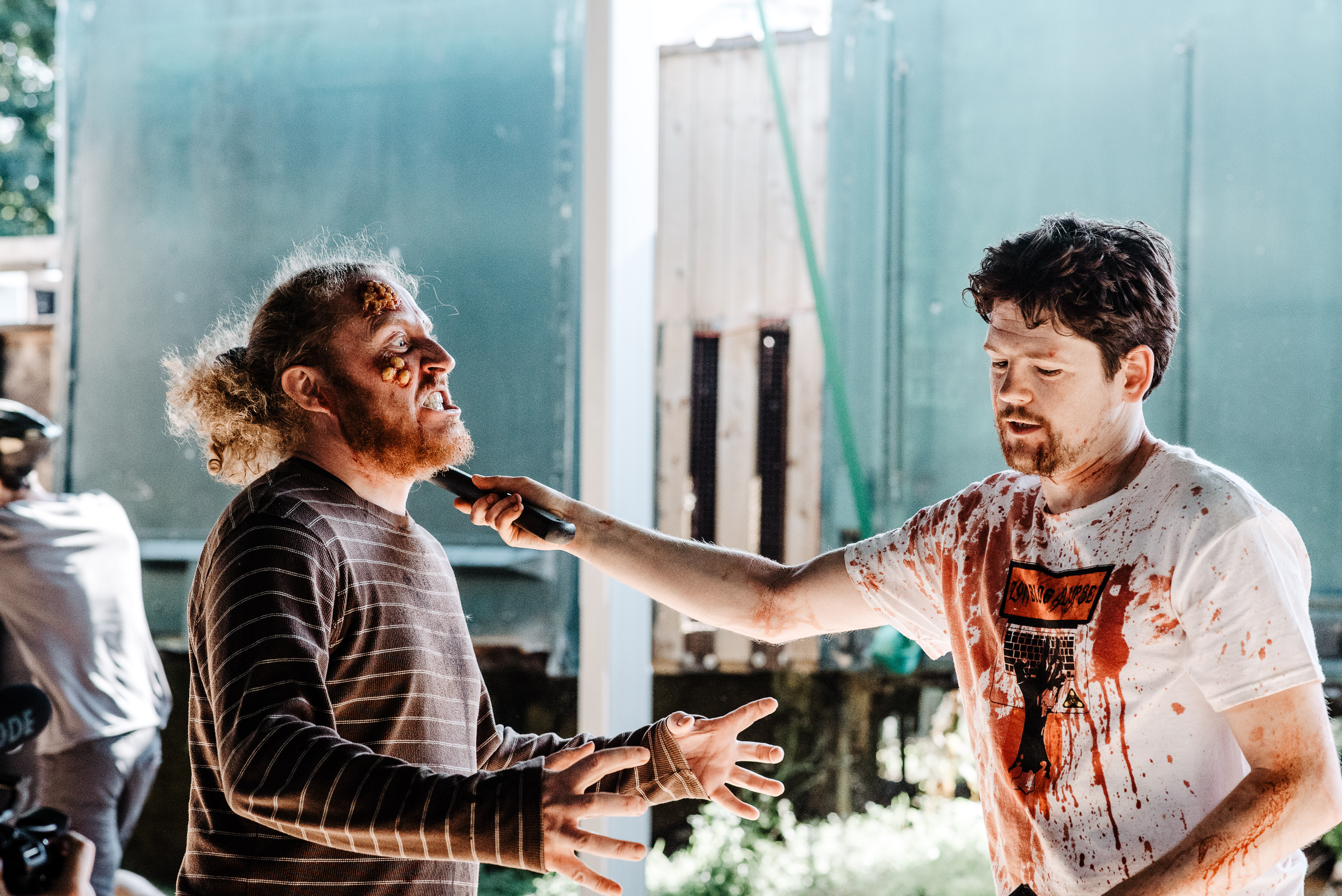 Mike East (zombie) and Tony Hipwell © Zomblogalypse . Photography by Esme Mai