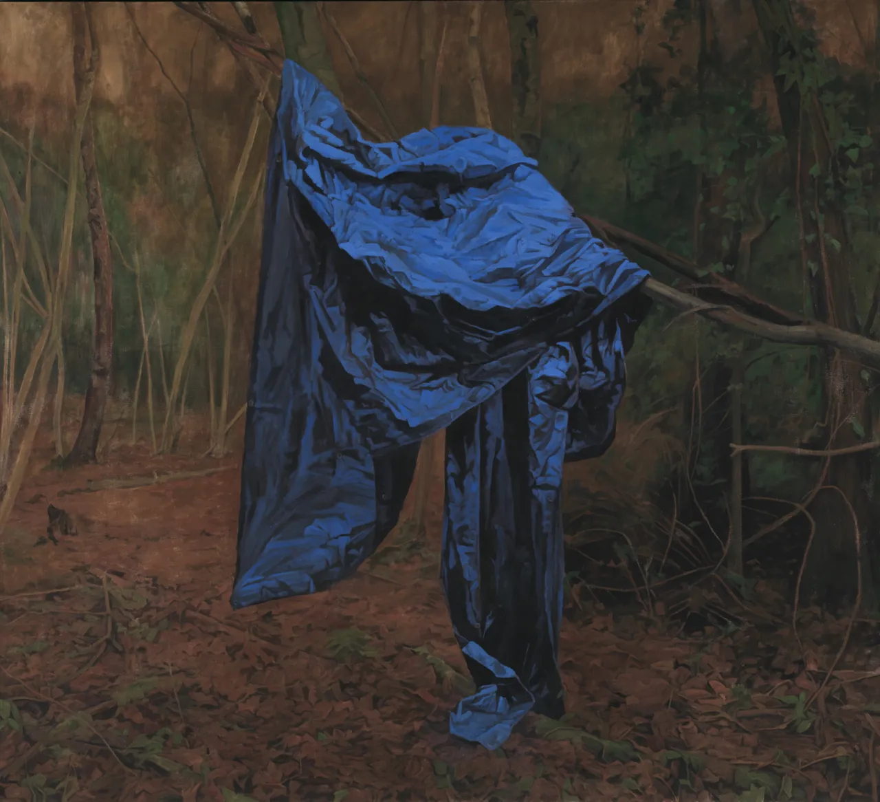 George Shaw, The Rude Screen, 2015-2016, Enamel on canvas, 178.5 × 198 cm. Credit: © Courtesy: The Artist and Wilkinson Gallery, London